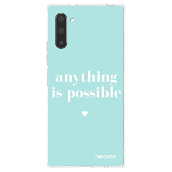 Picasee διαφανής θήκη σιλικόνης Samsung Galaxy Note 10 N970F - Anything is possible