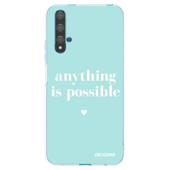 Picasee διαφανής θήκη σιλικόνης Huawei Nova 5T - Anything is possible