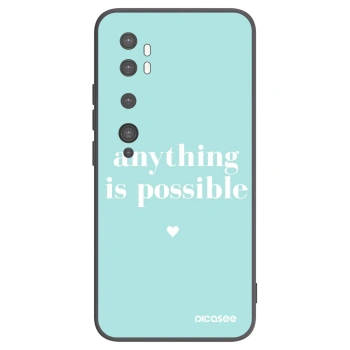 Picasee Μαύρη θήκη σιλικόνης για Xiaomi Mi Note 10 (Pro) - Anything is possible