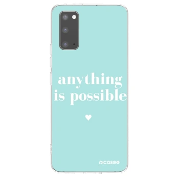Picasee διαφανής θήκη σιλικόνης Samsung Galaxy S20 G980F - Anything is possible