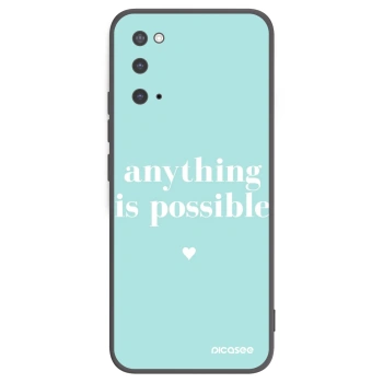 Picasee Μαύρη θήκη σιλικόνης για Samsung Galaxy S20 G980F - Anything is possible