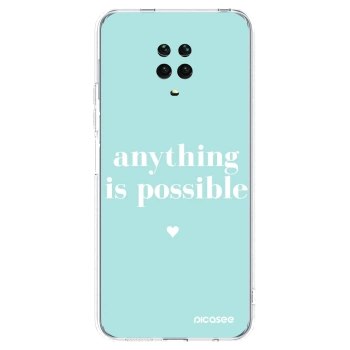 Picasee διαφανής θήκη σιλικόνης Xiaomi Redmi Note 9S - Anything is possible