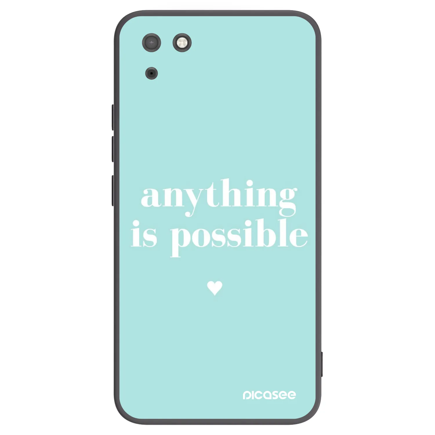 Picasee Μαύρη θήκη σιλικόνης για Huawei Y5P - Anything is possible