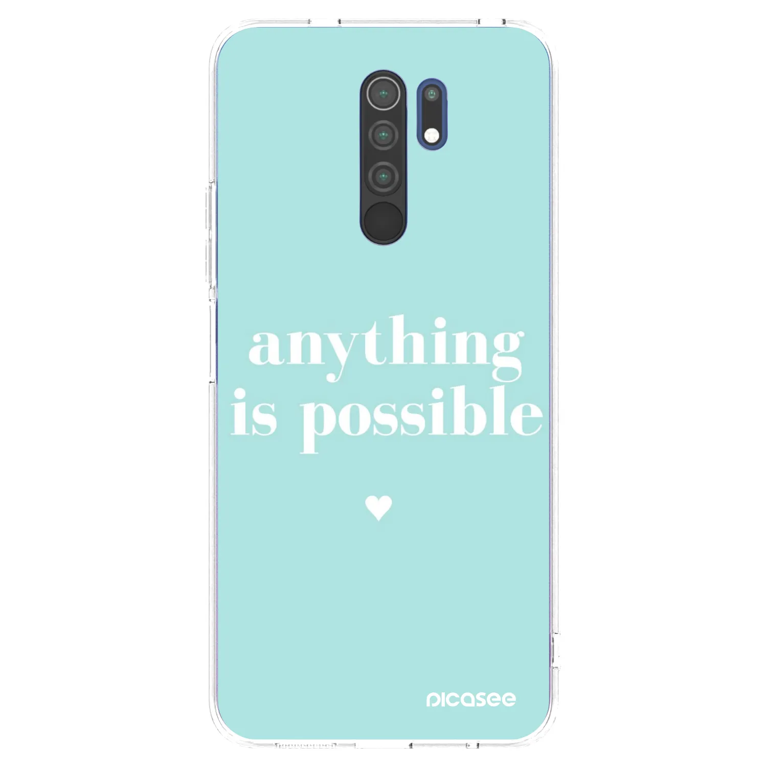 Picasee διαφανής θήκη σιλικόνης Xiaomi Redmi 9 - Anything is possible