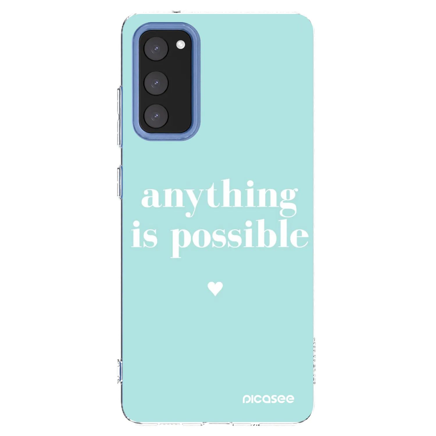 Picasee διαφανής θήκη σιλικόνης Samsung Galaxy S20 FE - Anything is possible