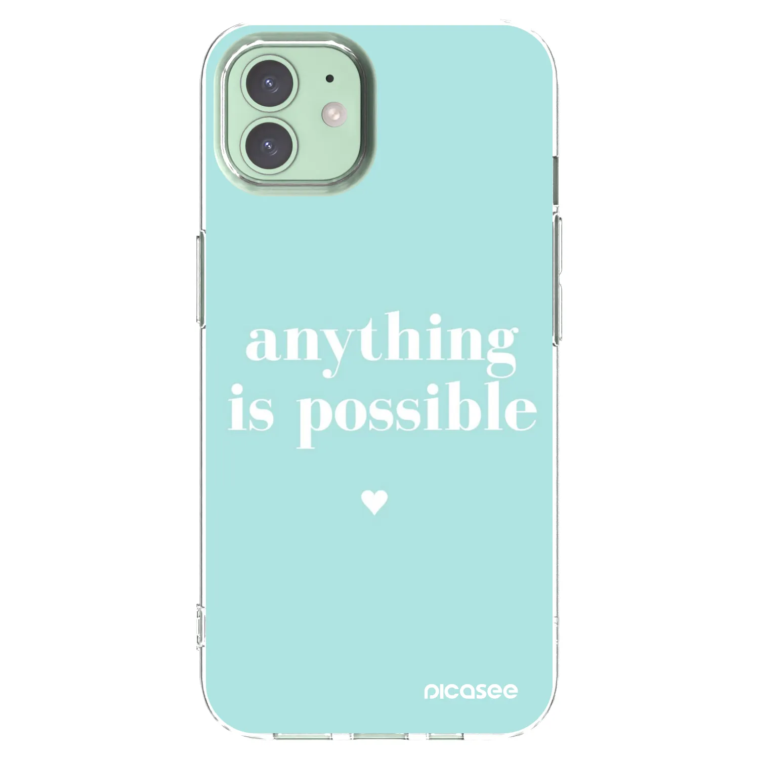 Picasee διαφανής θήκη σιλικόνης Apple iPhone 12 - Anything is possible