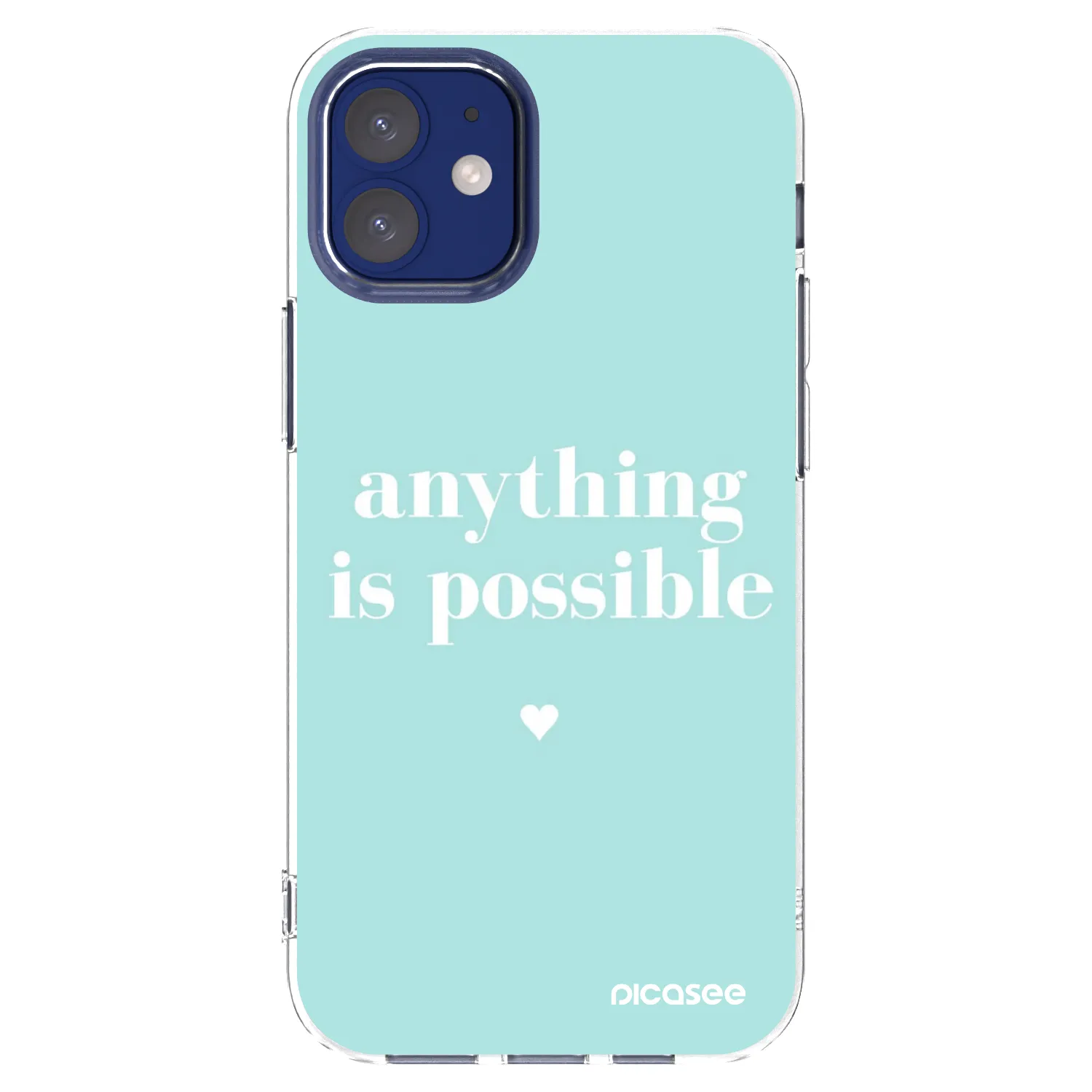 Picasee διαφανής θήκη σιλικόνης Apple iPhone 12 mini - Anything is possible