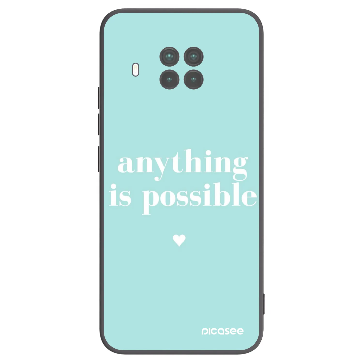 Picasee Μαύρη θήκη σιλικόνης για Xiaomi Mi 10T Lite - Anything is possible
