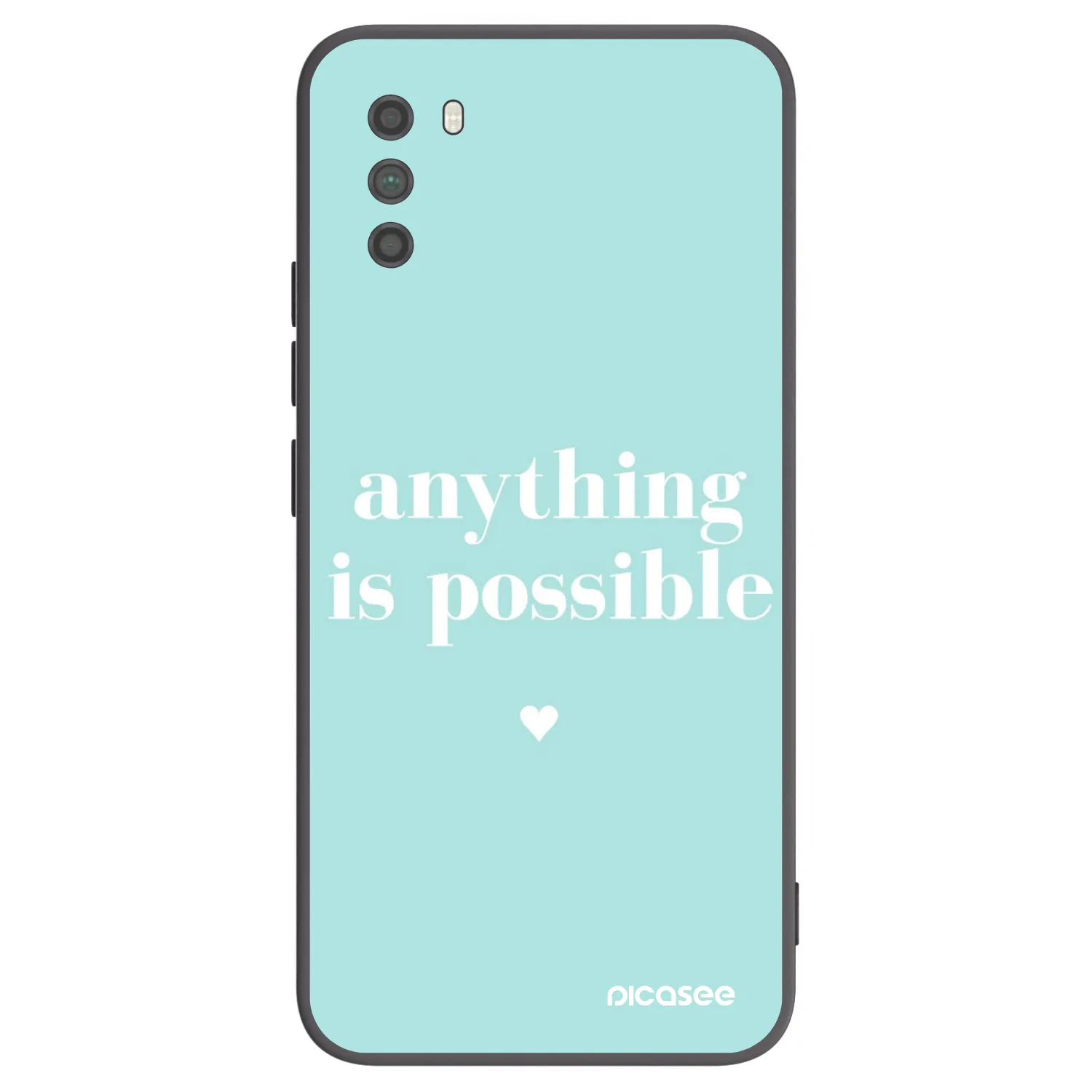 Picasee Μαύρη θήκη σιλικόνης για Xiaomi Poco M3 - Anything is possible