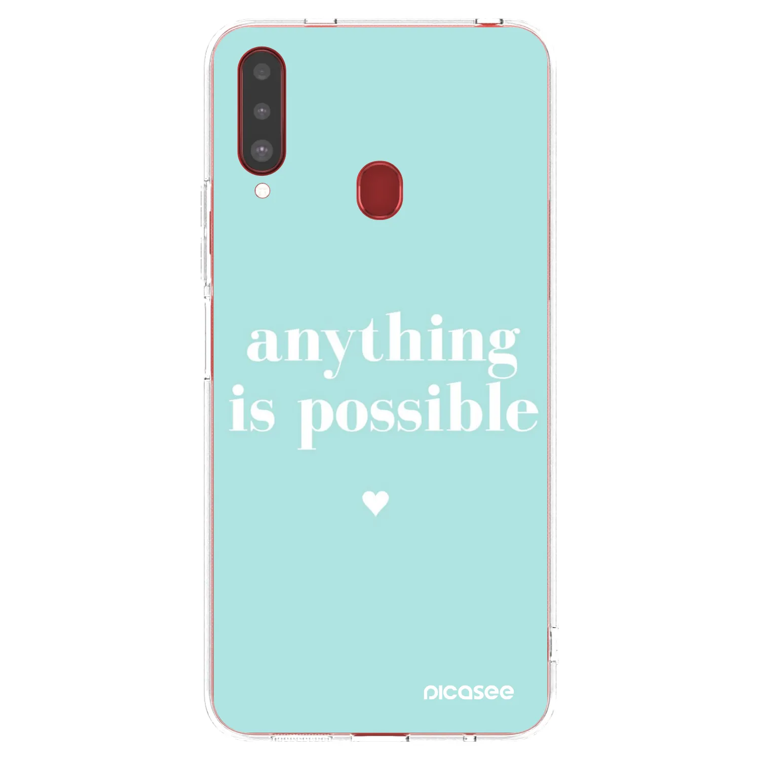 Picasee διαφανής θήκη σιλικόνης Samsung Galaxy A20s - Anything is possible