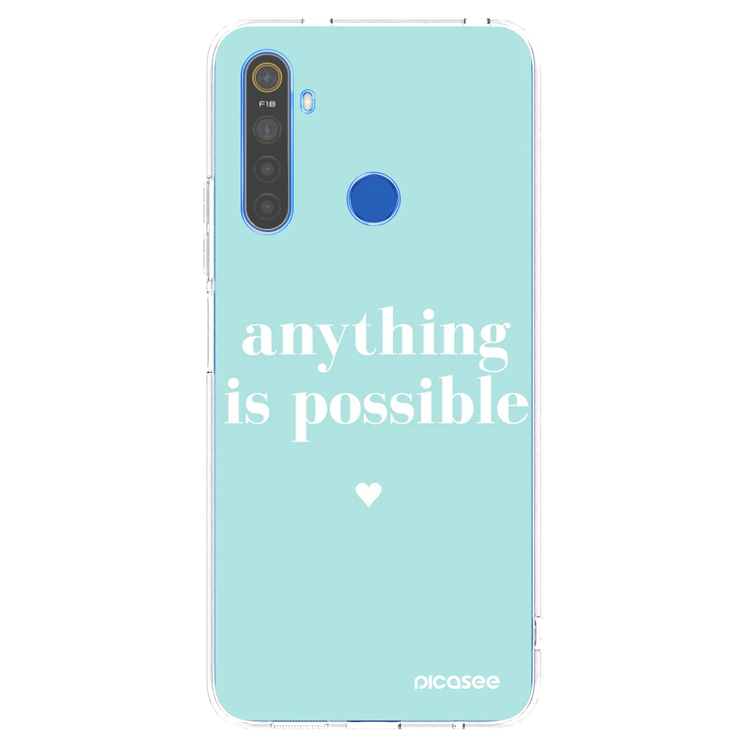 Picasee διαφανής θήκη σιλικόνης Realme 5 - Anything is possible