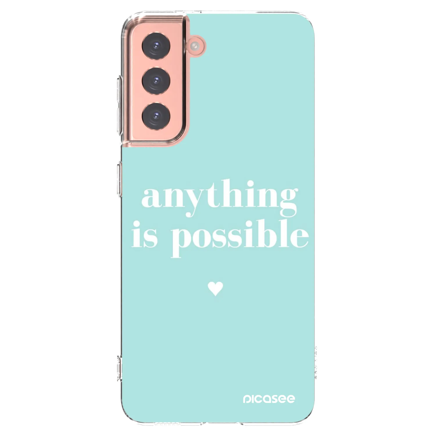 Picasee διαφανής θήκη σιλικόνης Samsung Galaxy S21 5G G991B - Anything is possible