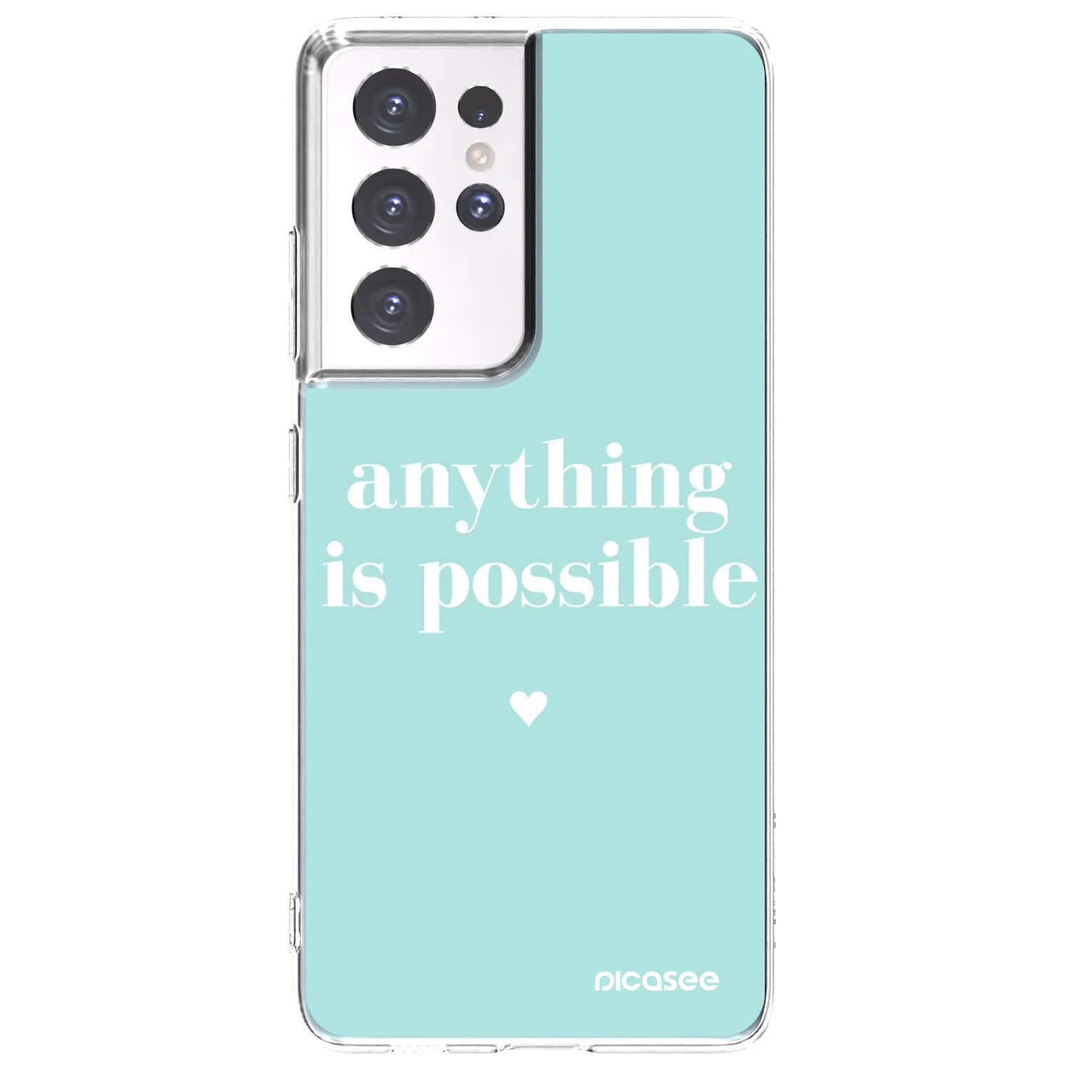 Picasee διαφανής θήκη σιλικόνης Samsung Galaxy S21 Ultra 5G G998B - Anything is possible