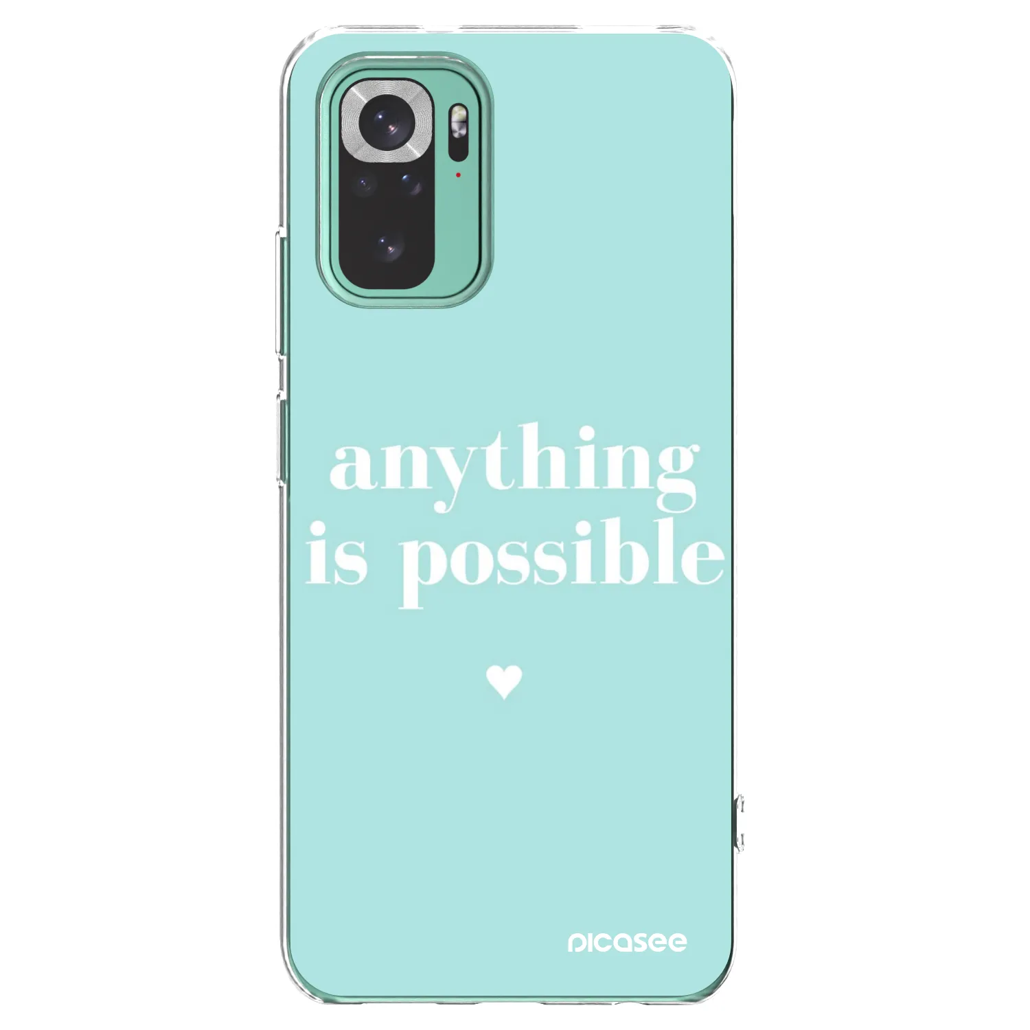 Picasee διαφανής θήκη σιλικόνης Xiaomi Redmi Note 10 Pro - Anything is possible