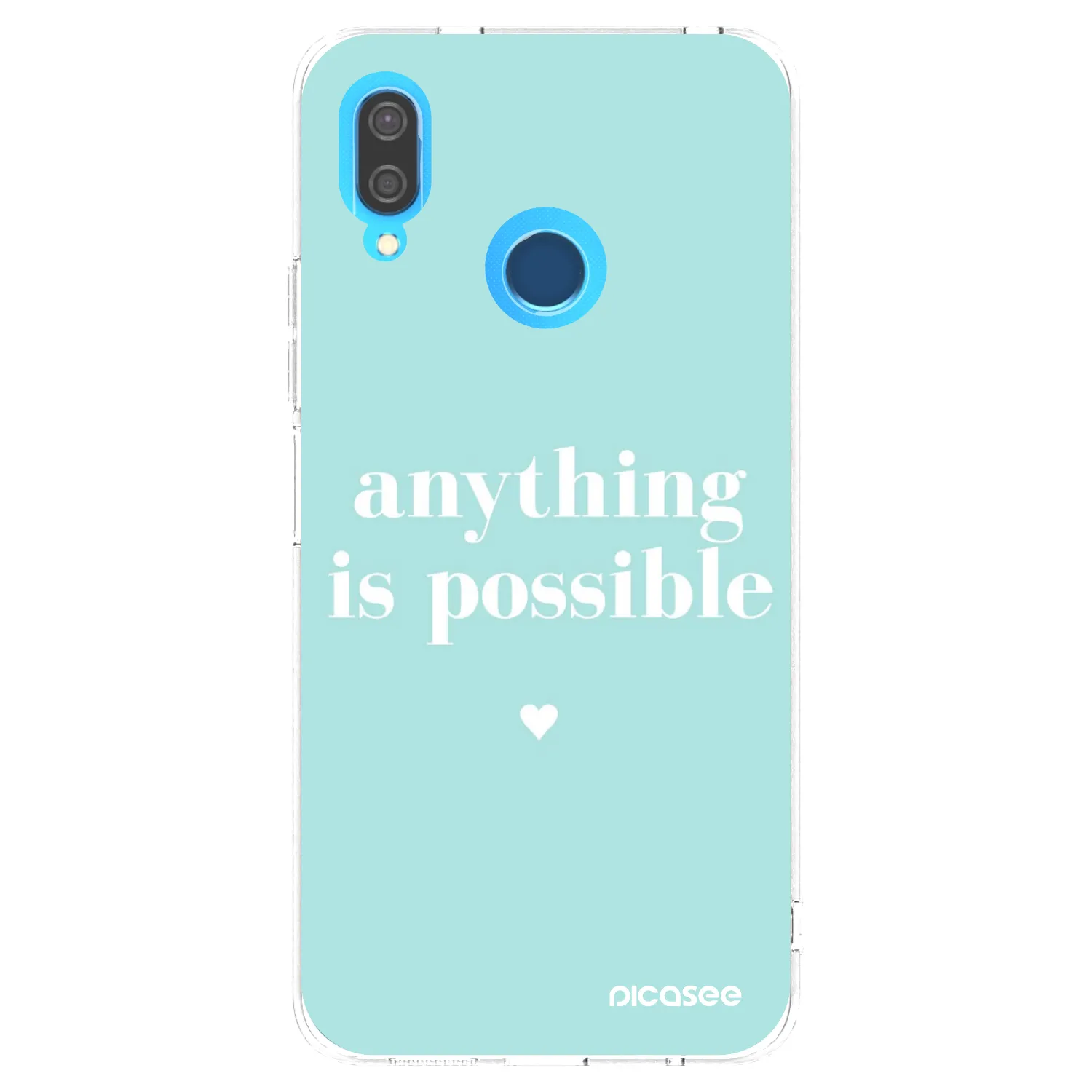 Picasee διαφανής θήκη σιλικόνης Huawei P20 Lite - Anything is possible