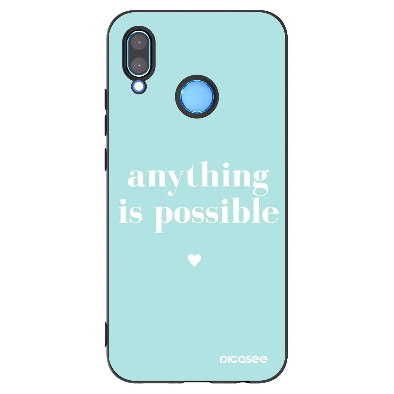 Picasee Μαύρη θήκη σιλικόνης για Huawei Mate 40 Pro - Anything is possible
