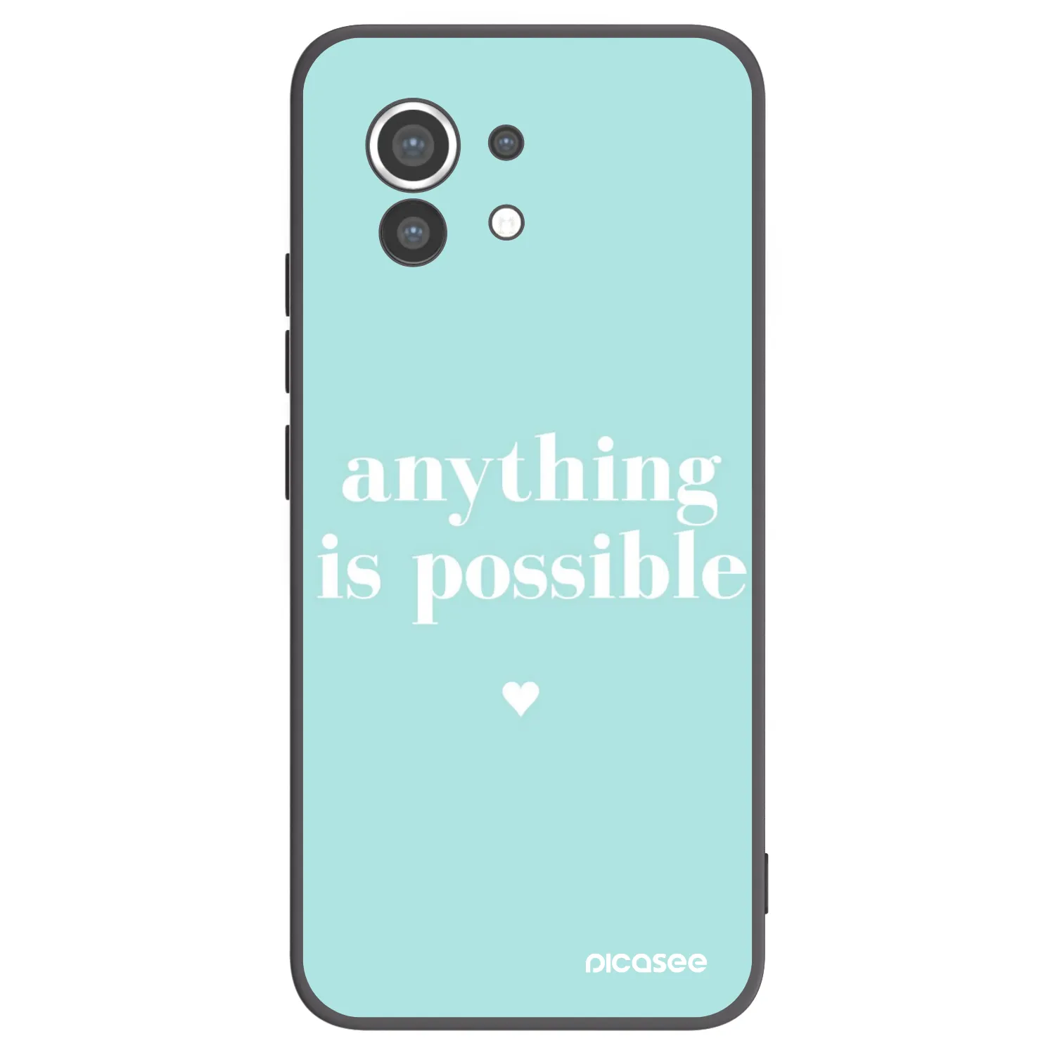 Picasee Μαύρη θήκη σιλικόνης για Xiaomi Mi 11 - Anything is possible