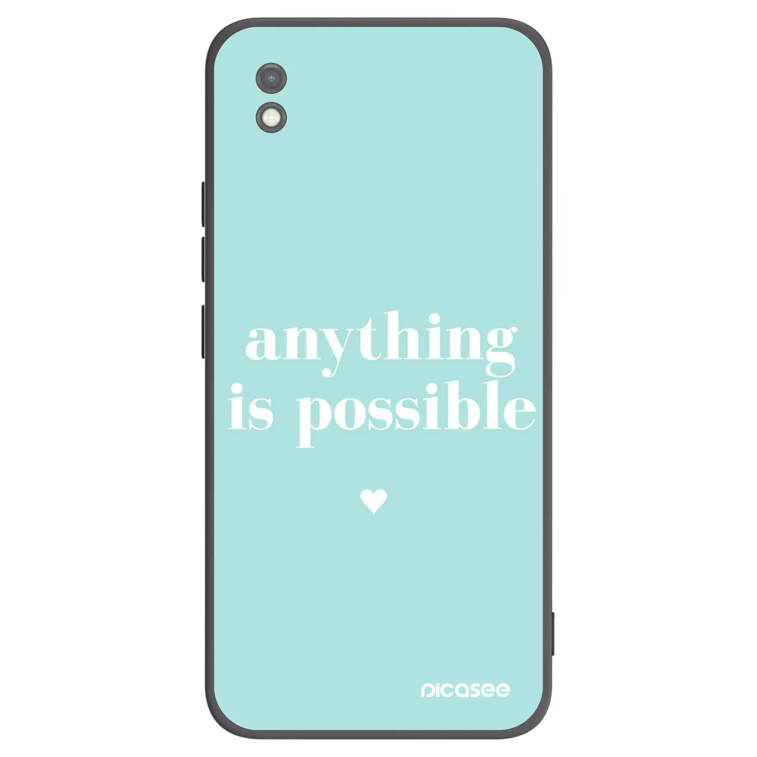 Picasee Μαύρη θήκη σιλικόνης για Xiaomi Redmi 9AT - Anything is possible