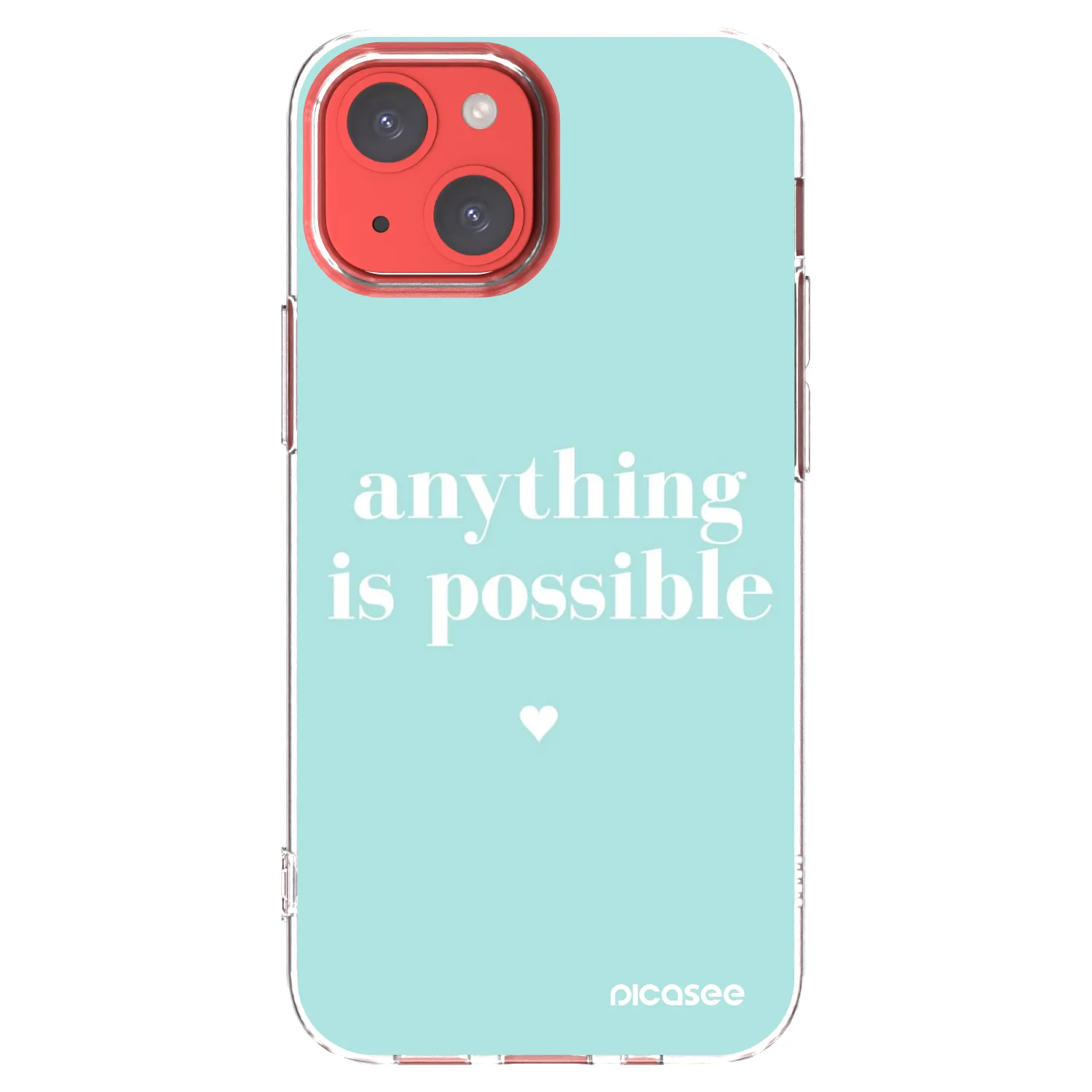 Picasee διαφανής θήκη σιλικόνης Apple iPhone 13 mini - Anything is possible