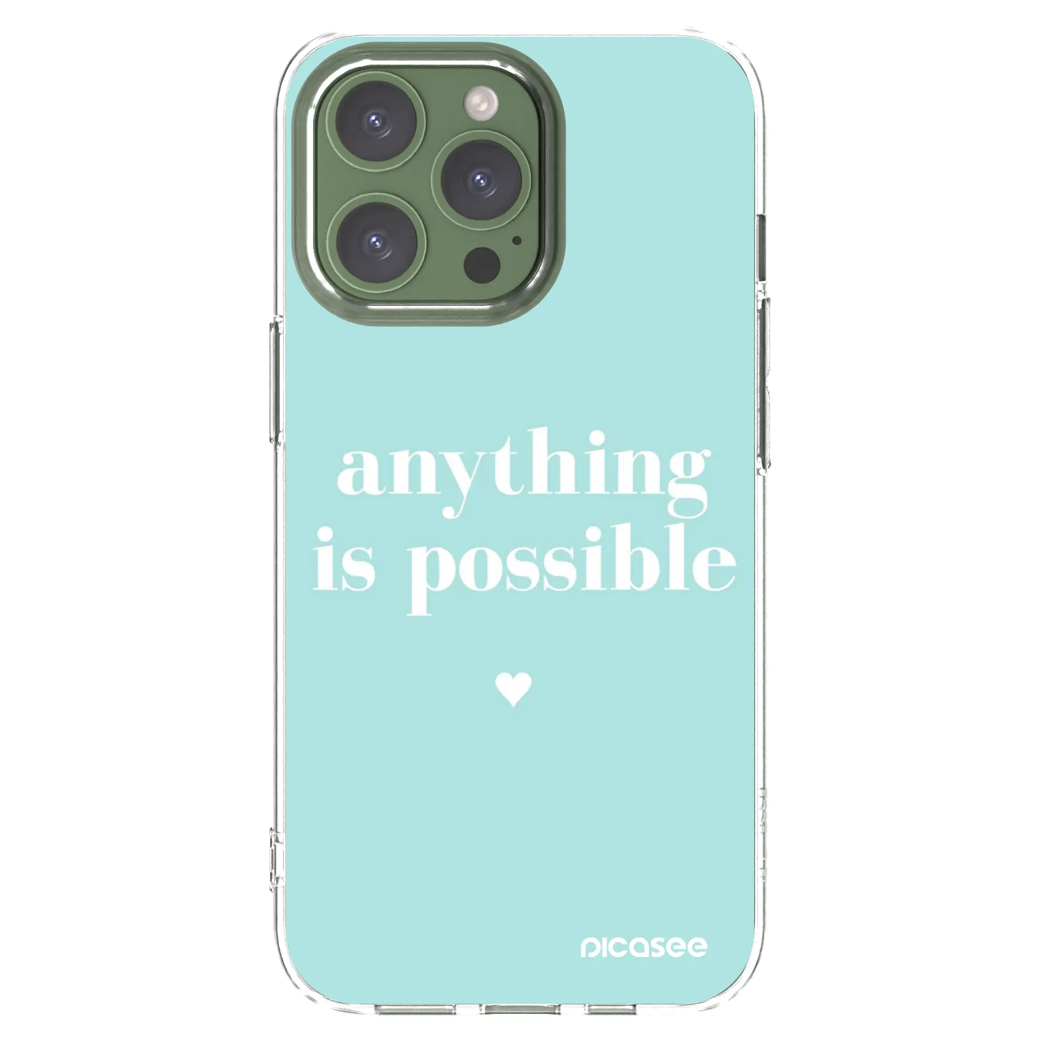 Picasee διαφανής θήκη σιλικόνης Apple iPhone 13 Pro - Anything is possible