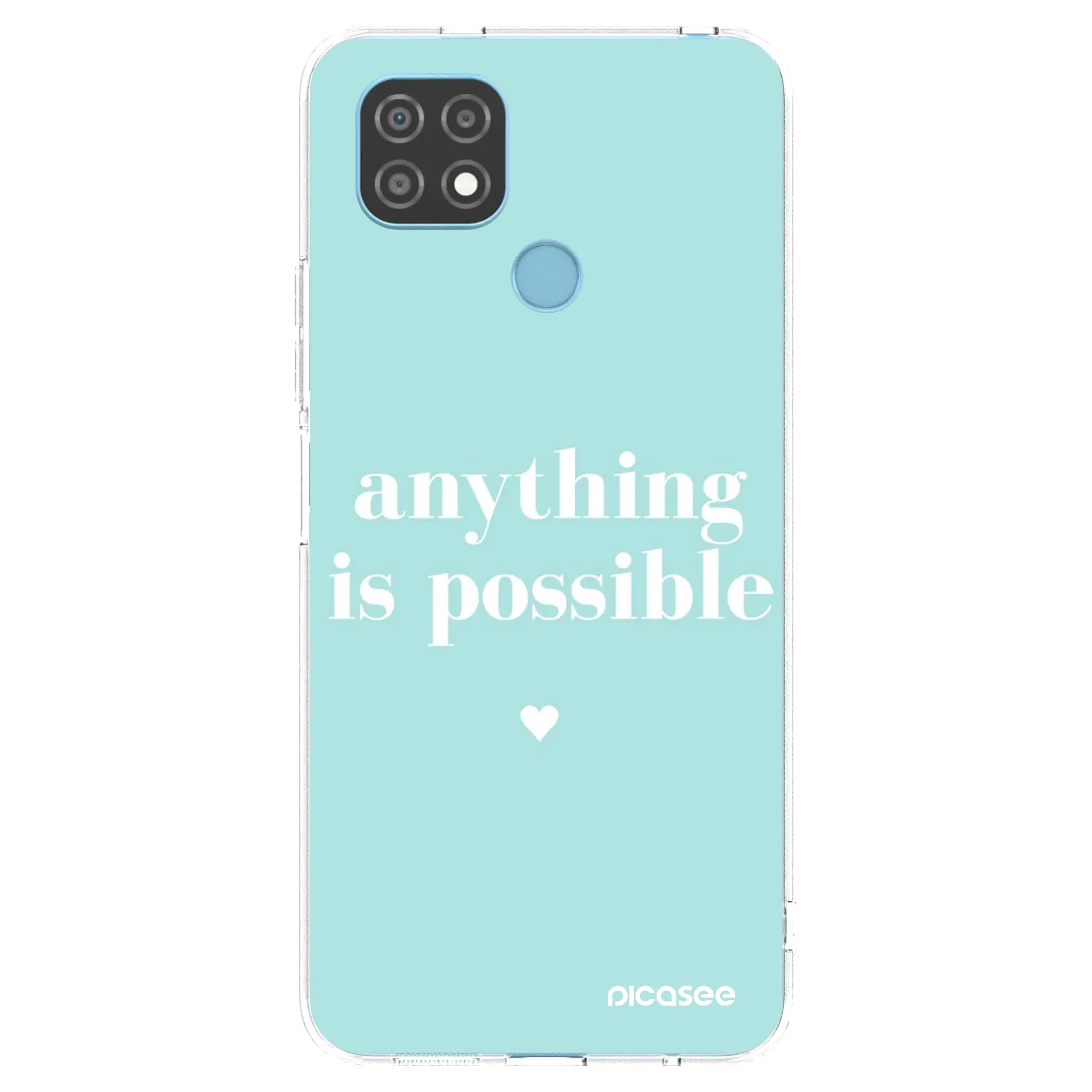Picasee διαφανής θήκη σιλικόνης Realme C21 - Anything is possible