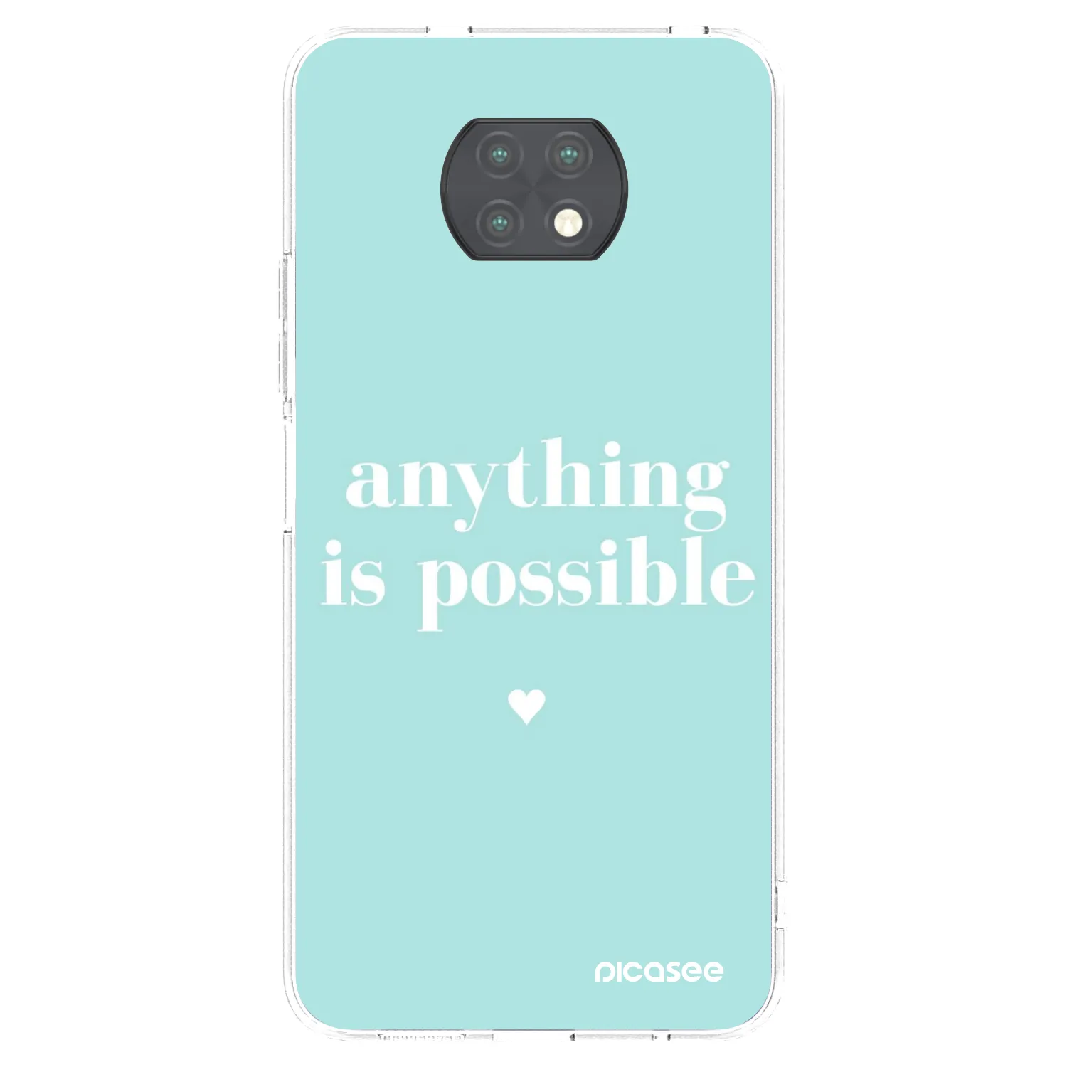 Picasee διαφανής θήκη σιλικόνης Xiaomi Redmi Note 9T - Anything is possible
