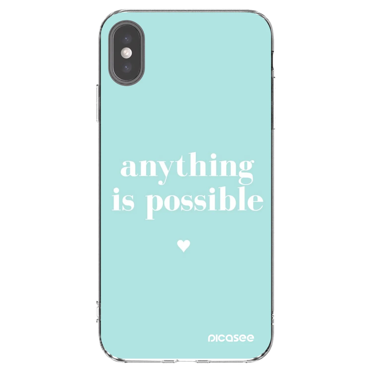 Picasee διαφανής θήκη σιλικόνης Apple iPhone XS Max - Anything is possible