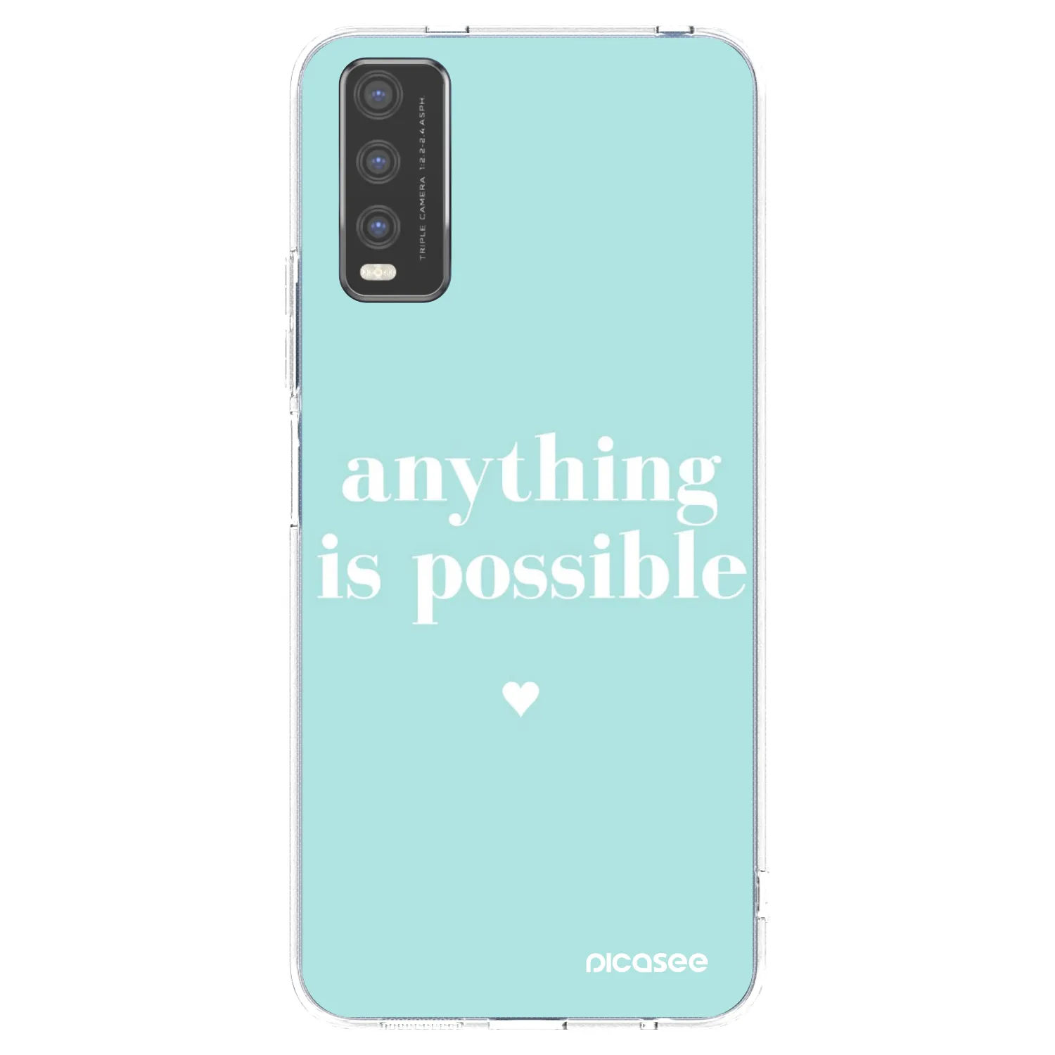 Picasee διαφανής θήκη σιλικόνης Vivo Y20s - Anything is possible
