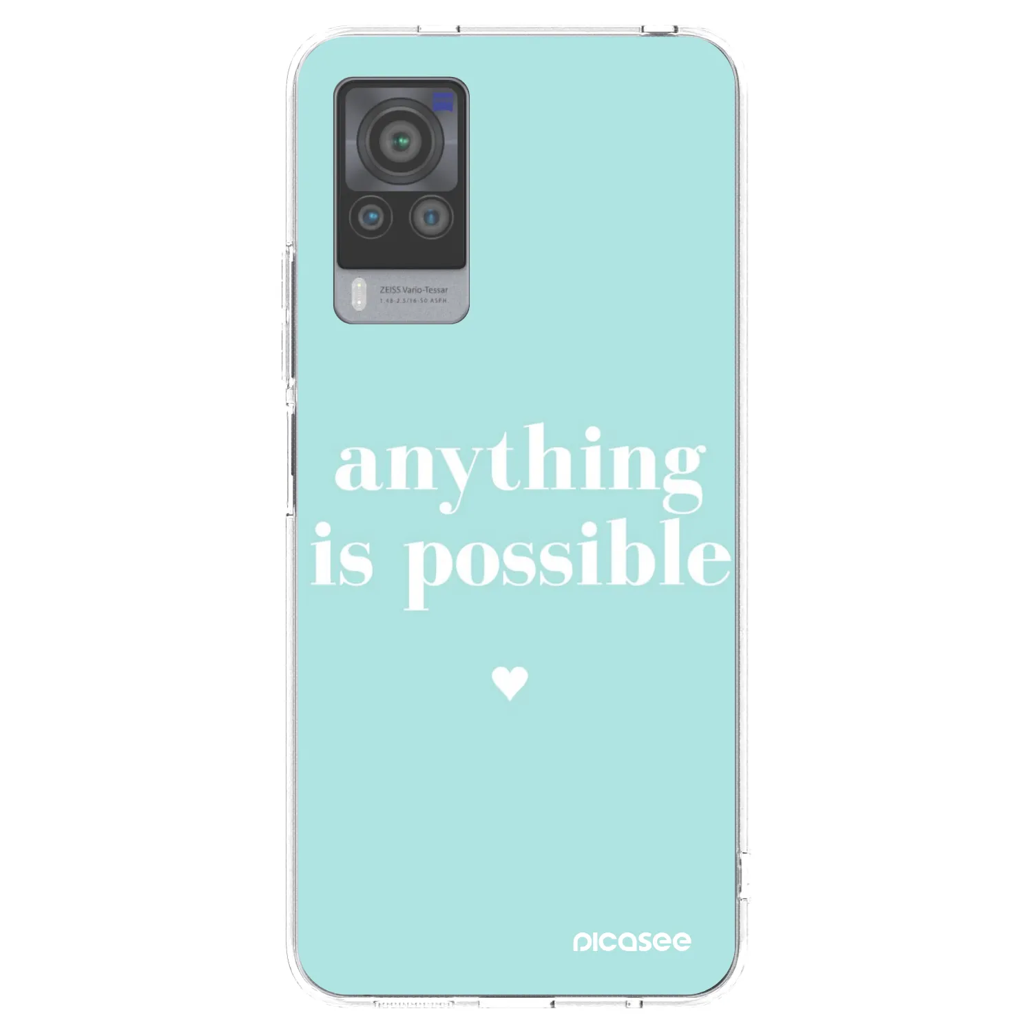 Picasee διαφανής θήκη σιλικόνης Vivo X60 Pro 5G - Anything is possible