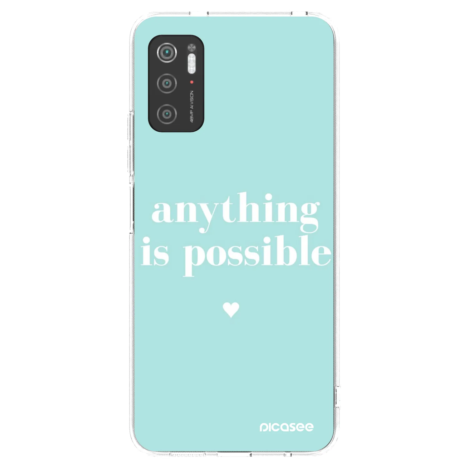 Picasee διαφανής θήκη σιλικόνης Xiaomi Poco M3 Pro 5G - Anything is possible