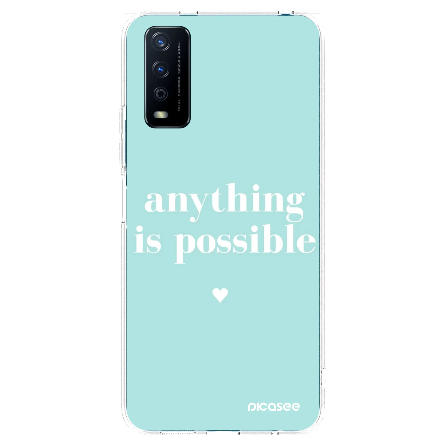 Picasee διαφανής θήκη σιλικόνης Vivo Y11s - Anything is possible