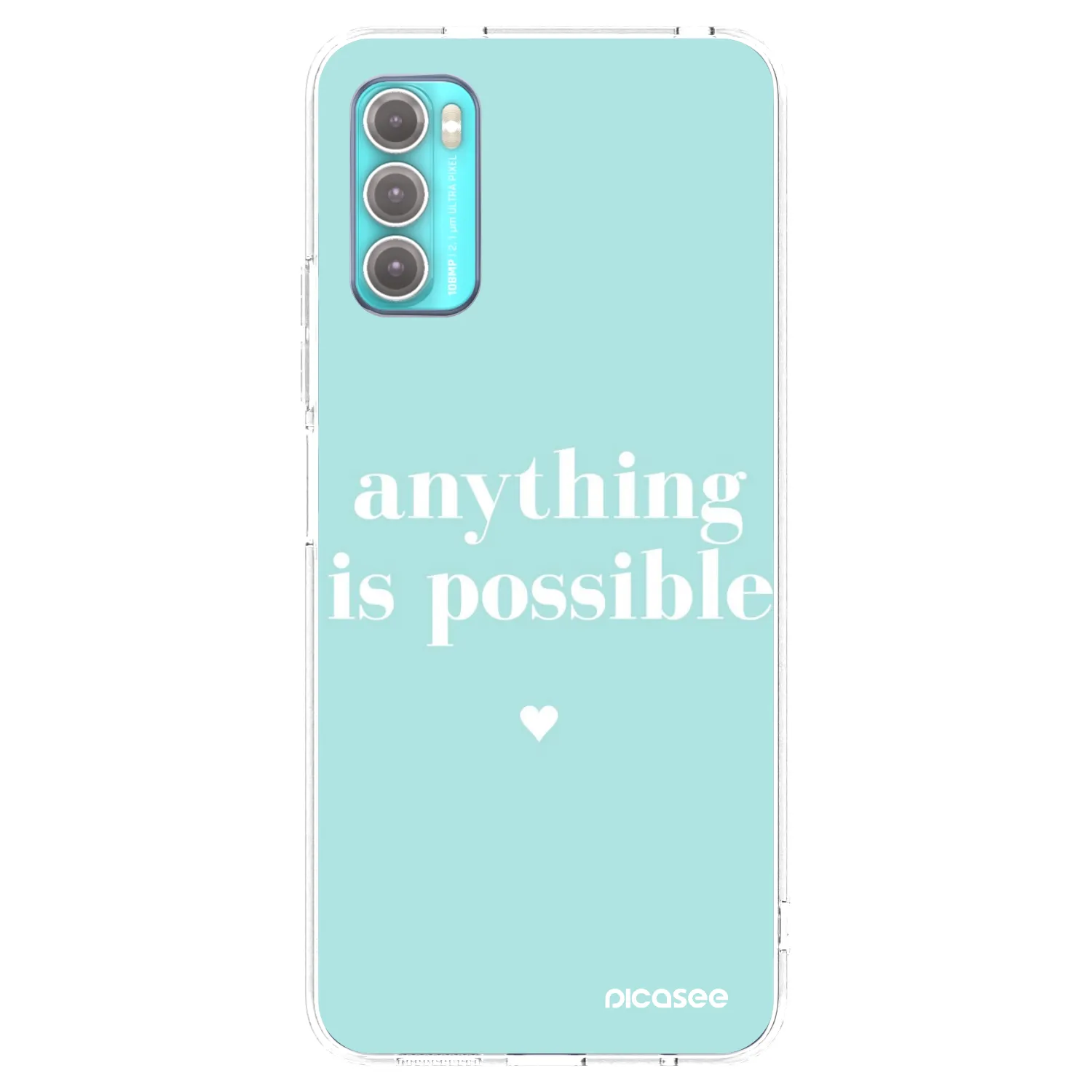 Picasee διαφανής θήκη σιλικόνης Motorola Moto G60 - Anything is possible