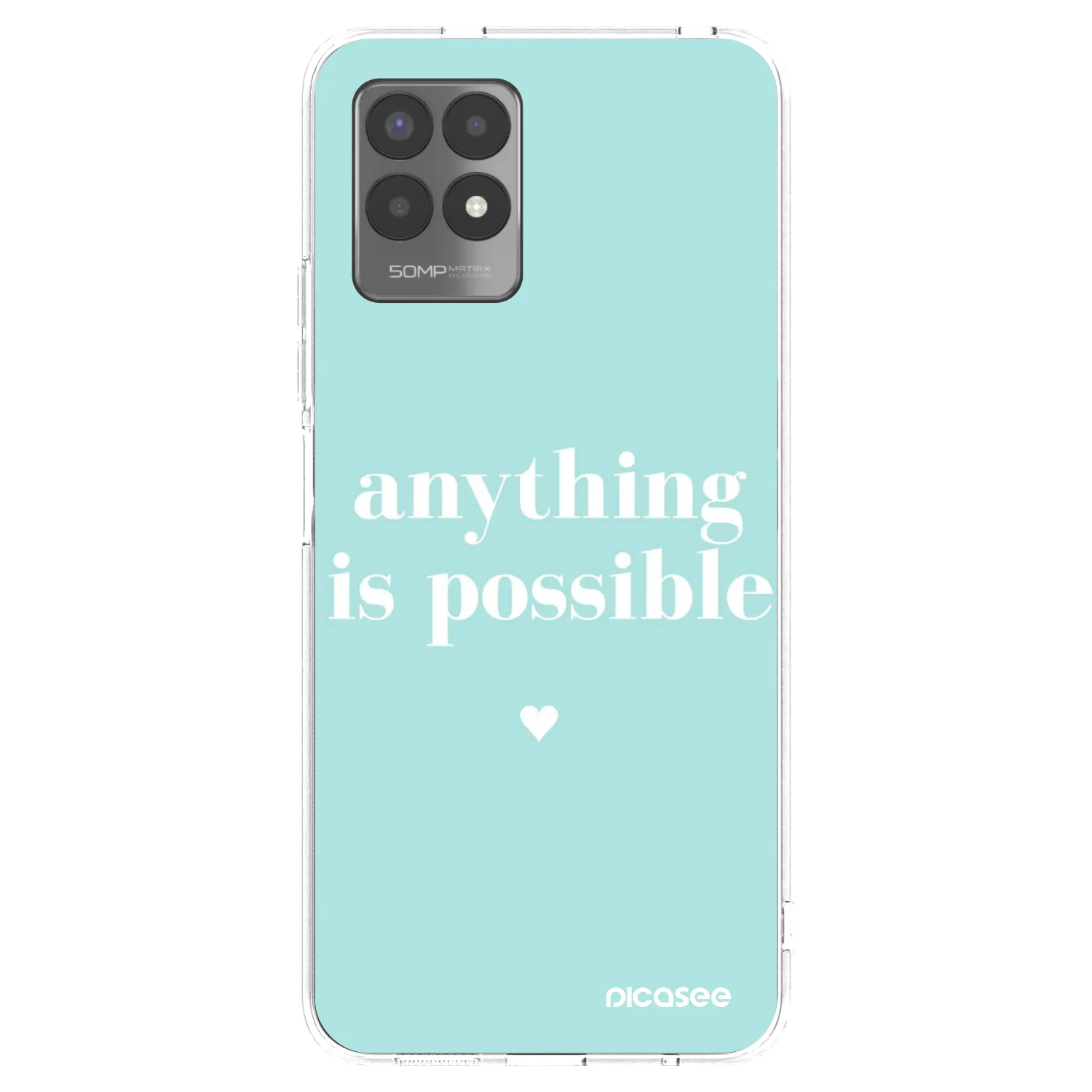 Picasee διαφανής θήκη σιλικόνης Realme 8i - Anything is possible