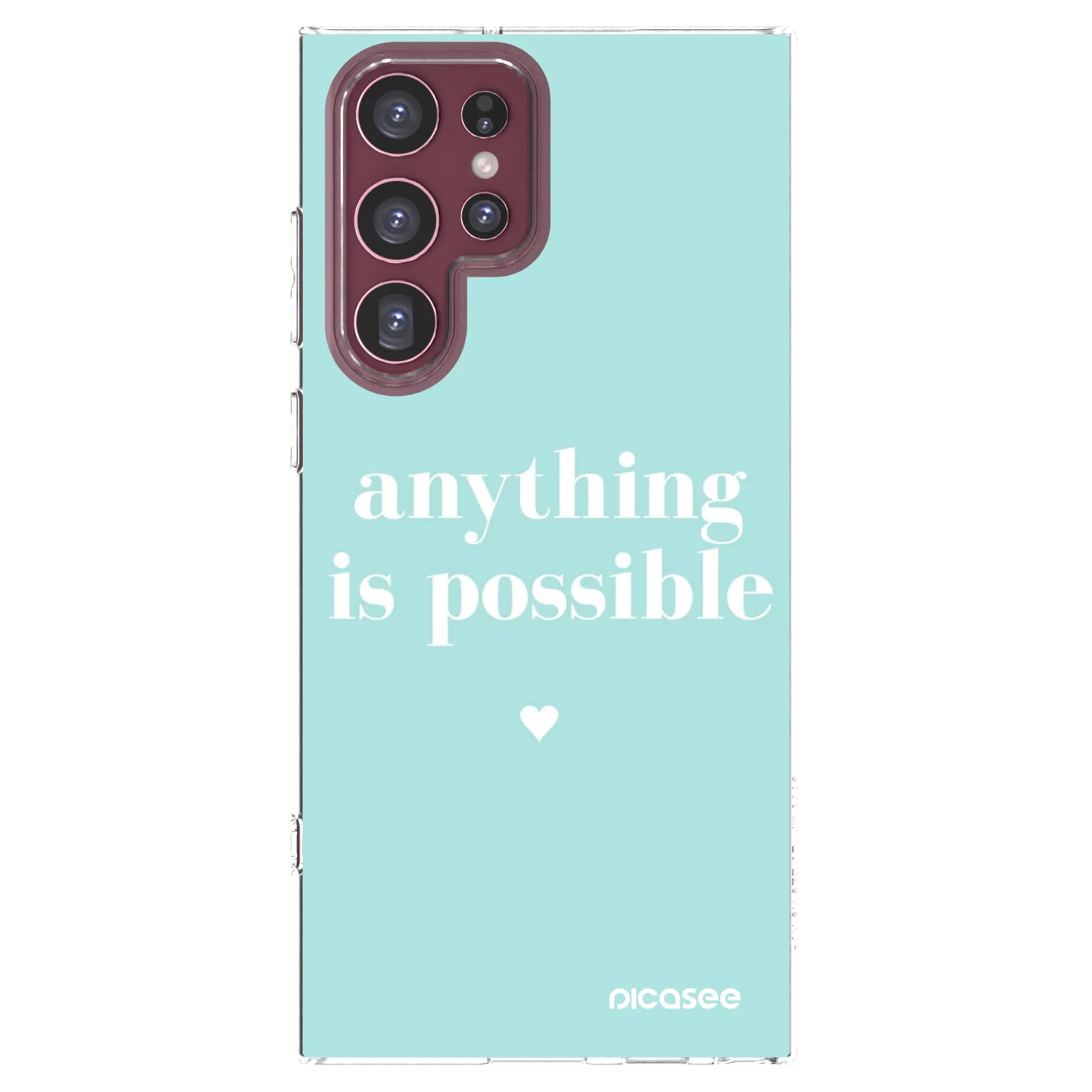 Picasee διαφανής θήκη σιλικόνης Samsung Galaxy S22 Ultra 5G - Anything is possible