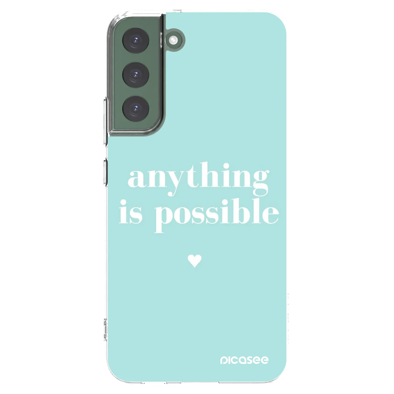 Picasee διαφανής θήκη σιλικόνης Samsung Galaxy S22+ 5G - Anything is possible