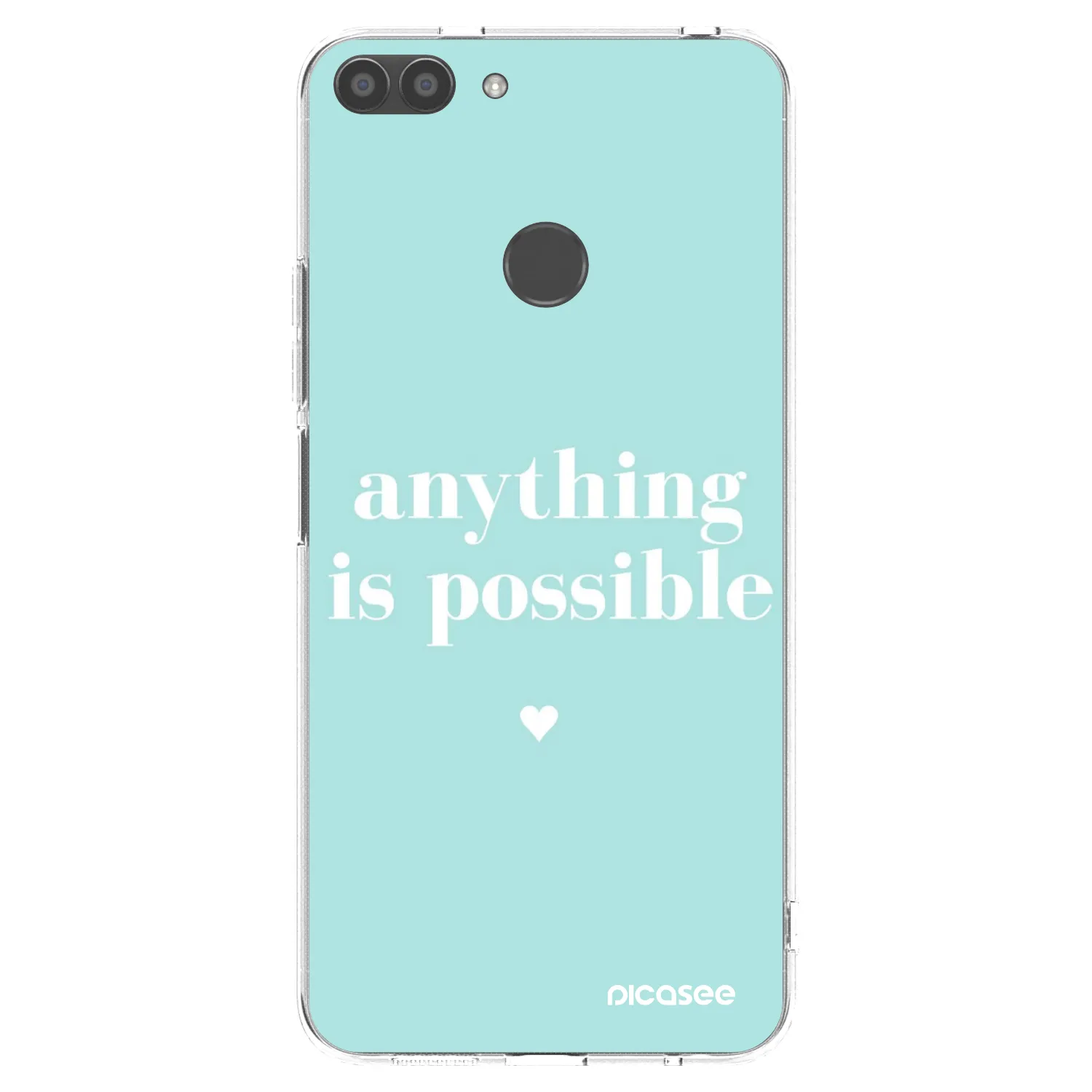 Picasee διαφανής θήκη σιλικόνης Huawei P Smart - Anything is possible