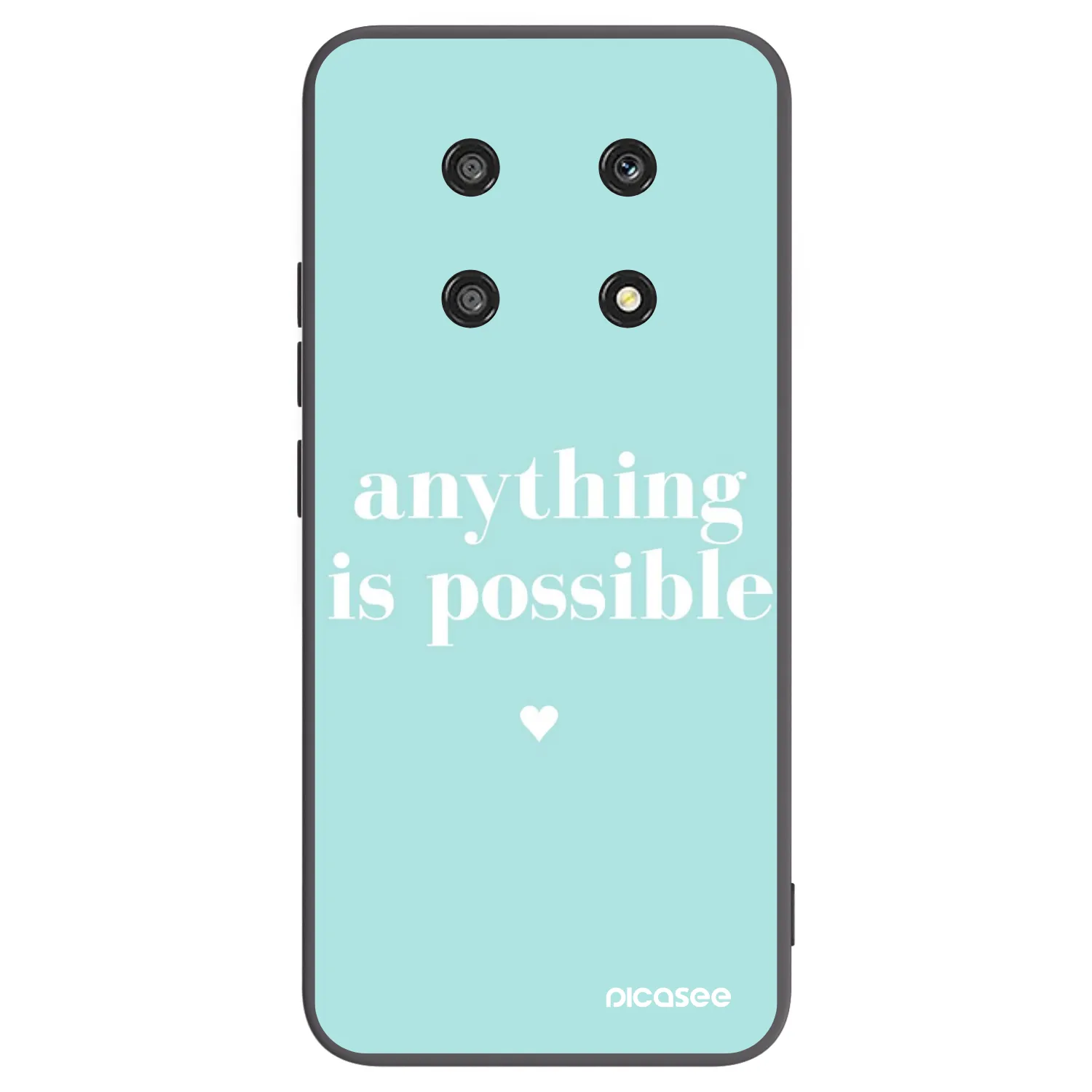 Picasee Μαύρη θήκη σιλικόνης για Honor Magic4 Lite 5G - Anything is possible