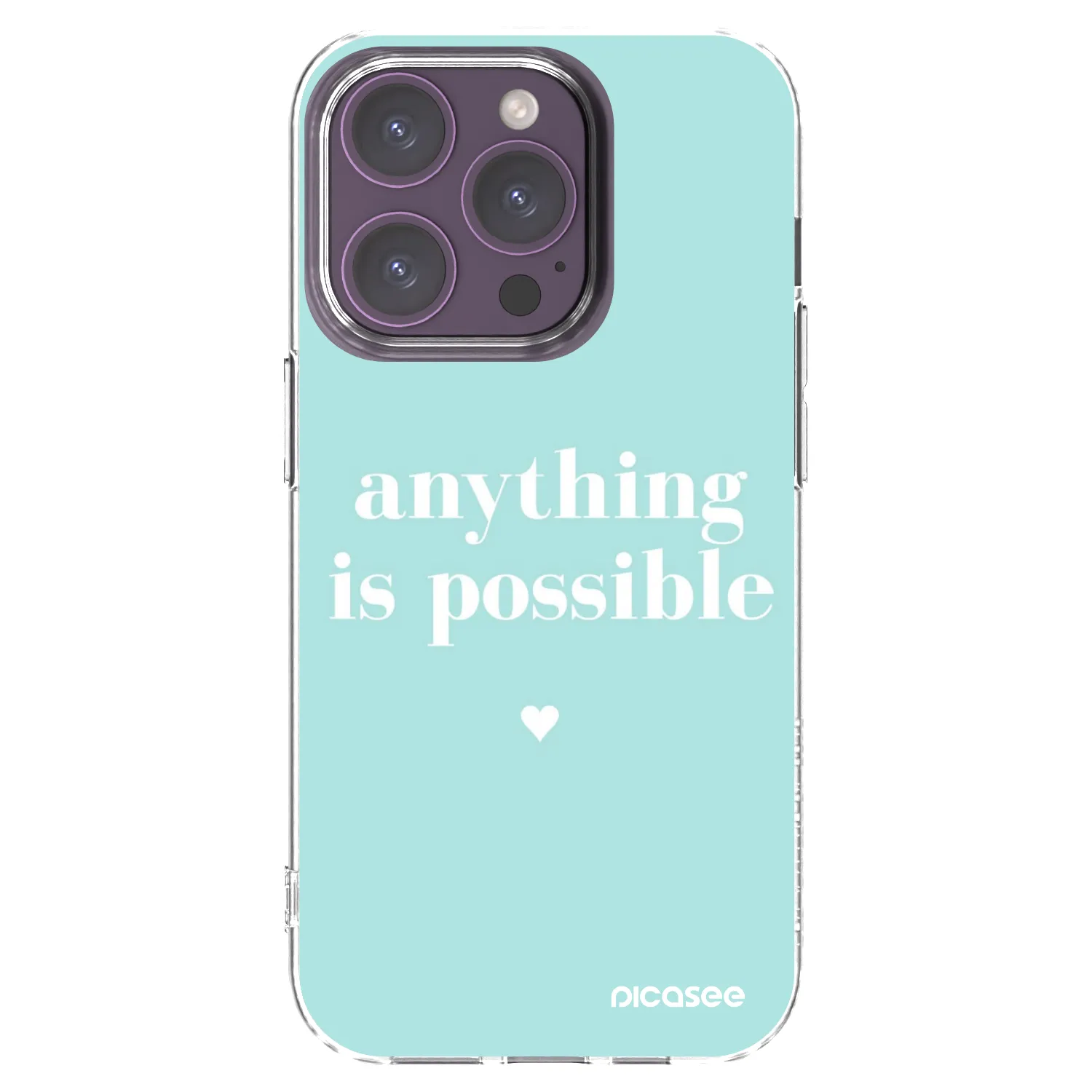 Picasee διαφανής θήκη σιλικόνης Apple iPhone 14 Pro - Anything is possible