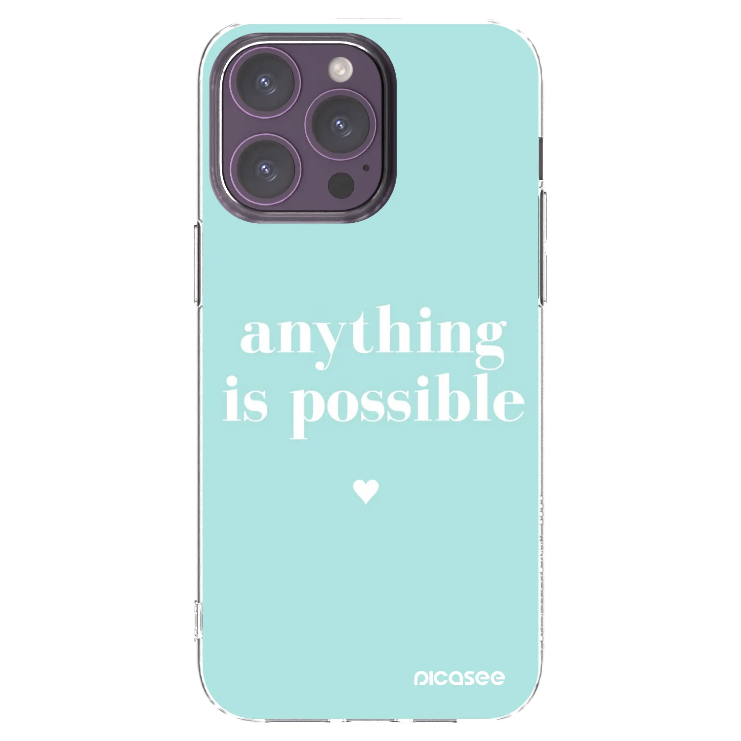 Picasee διαφανής θήκη σιλικόνης Apple iPhone 14 Pro Max - Anything is possible