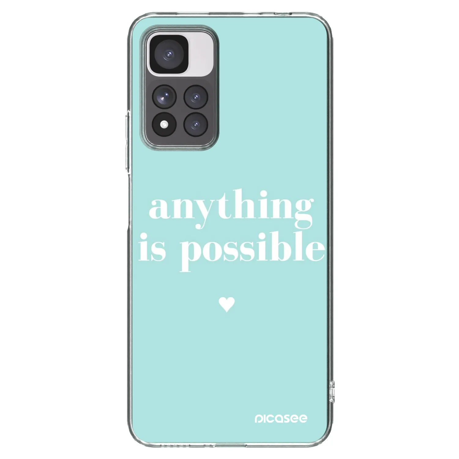 Picasee διαφανής θήκη σιλικόνης Xiaomi Redmi Note 11 Pro+ 5G - Anything is possible