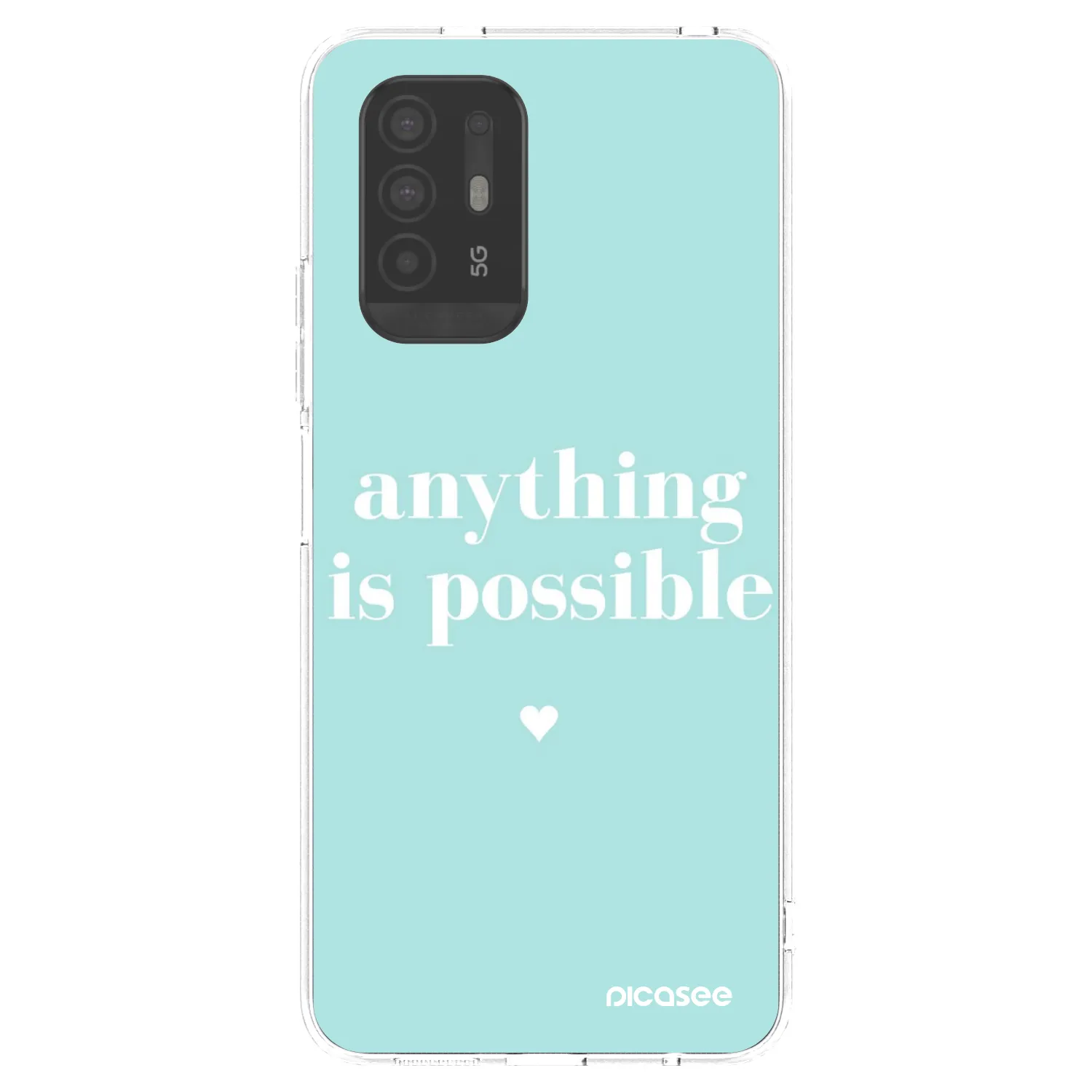 Picasee διαφανής θήκη σιλικόνης OPPO A94 5G - Anything is possible