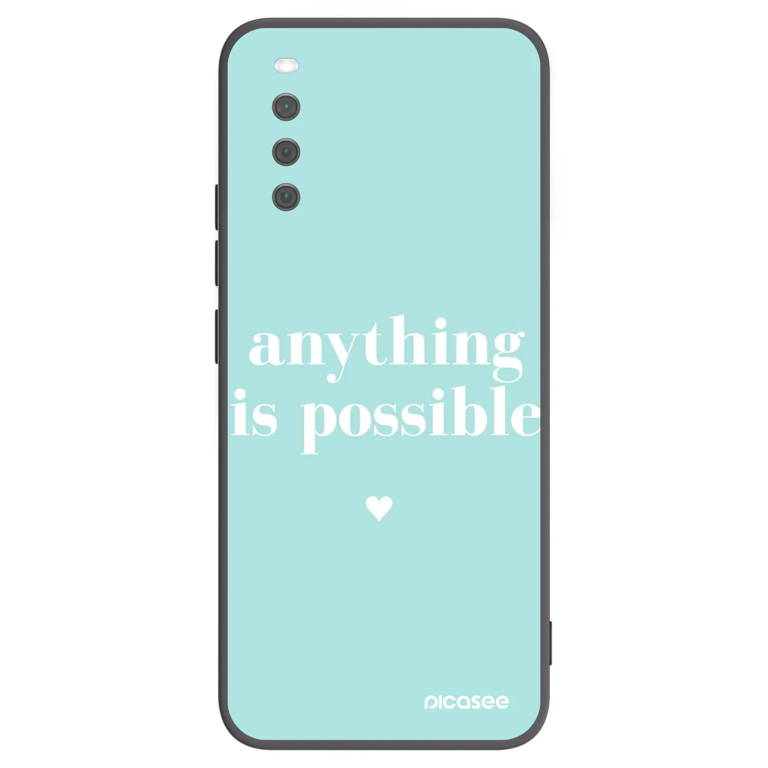 Picasee Μαύρη θήκη σιλικόνης για Sony Xperia 10 III - Anything is possible