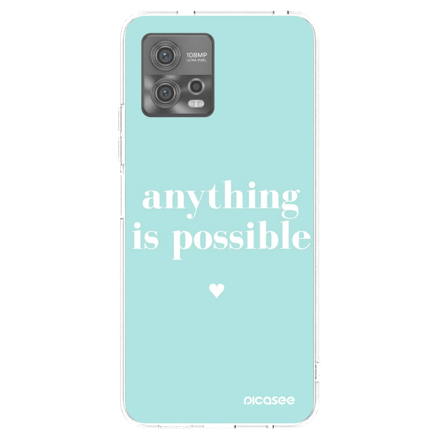 Picasee διαφανής θήκη σιλικόνης Motorola Moto G72 - Anything is possible