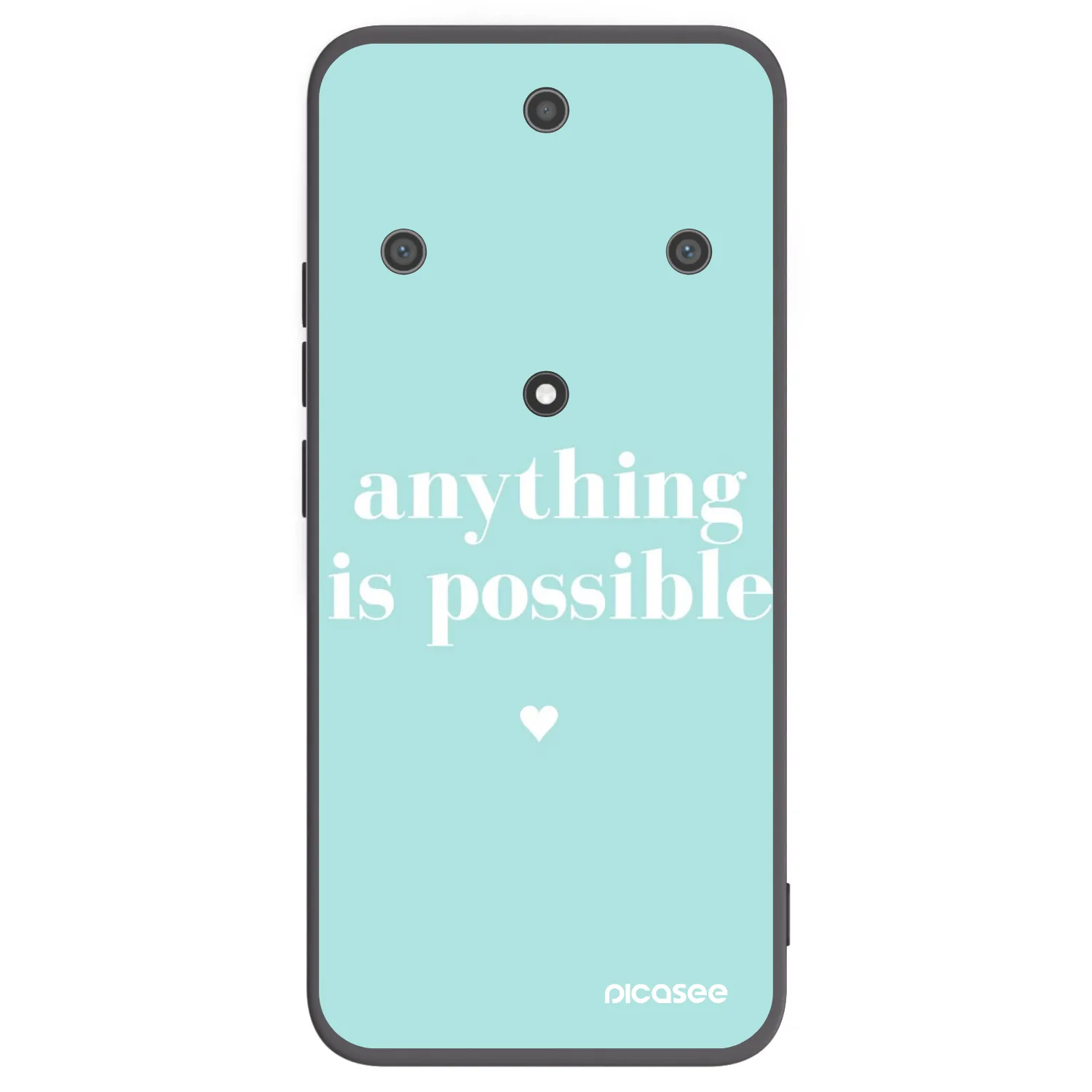 Picasee Μαύρη θήκη σιλικόνης για Honor Magic5 Lite 5G - Anything is possible