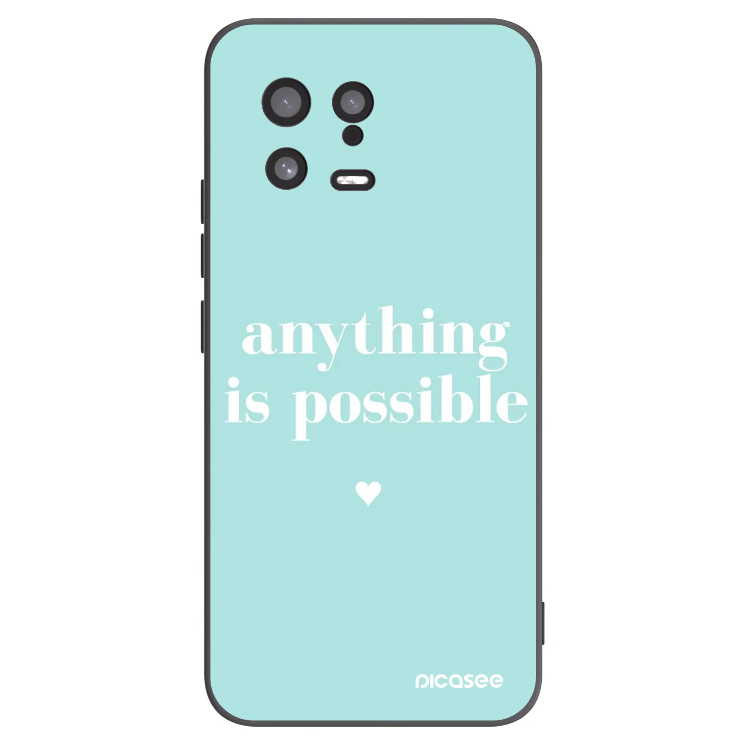 Picasee Μαύρη θήκη σιλικόνης για Xiaomi 13 - Anything is possible