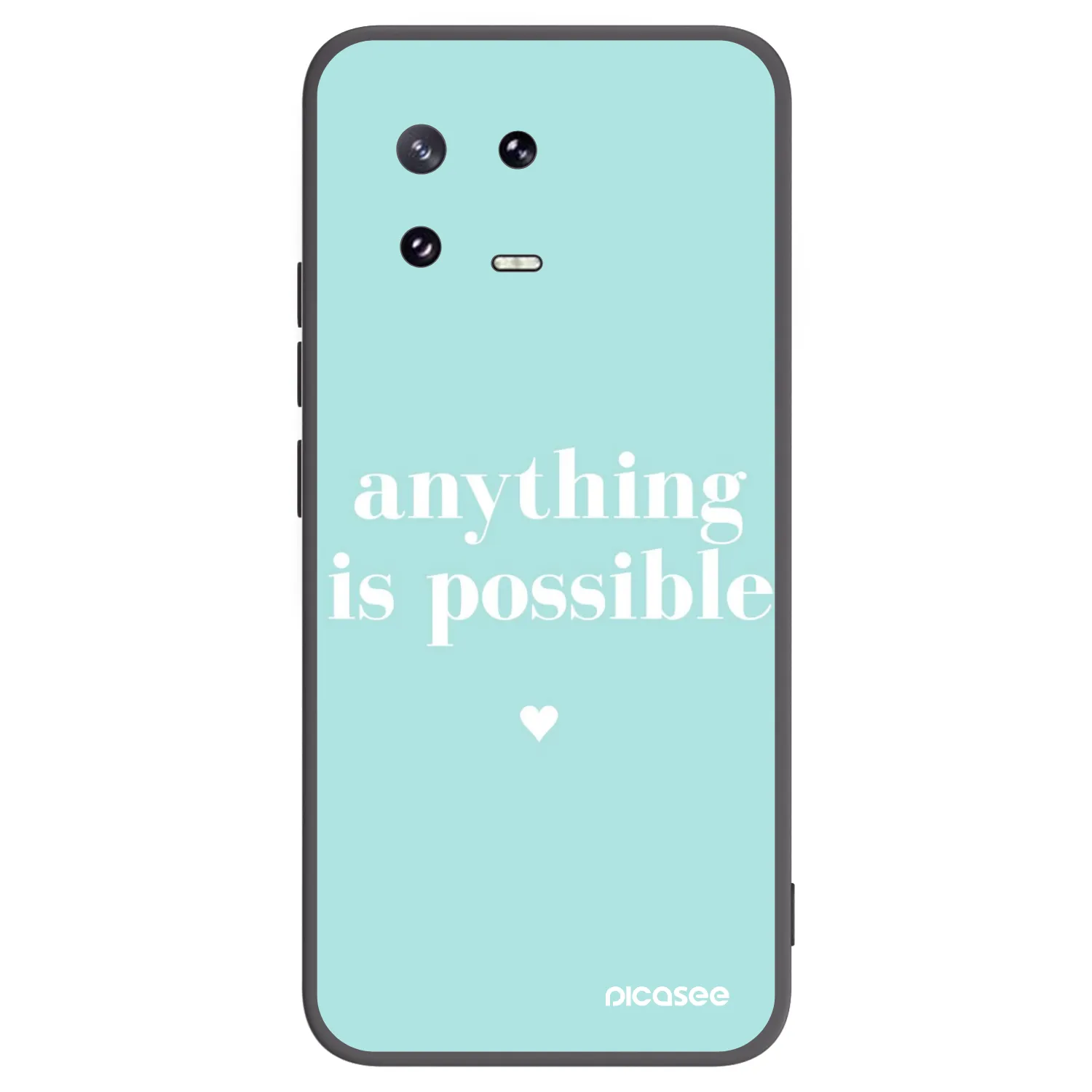 Picasee Μαύρη θήκη σιλικόνης για Xiaomi 13 Pro - Anything is possible