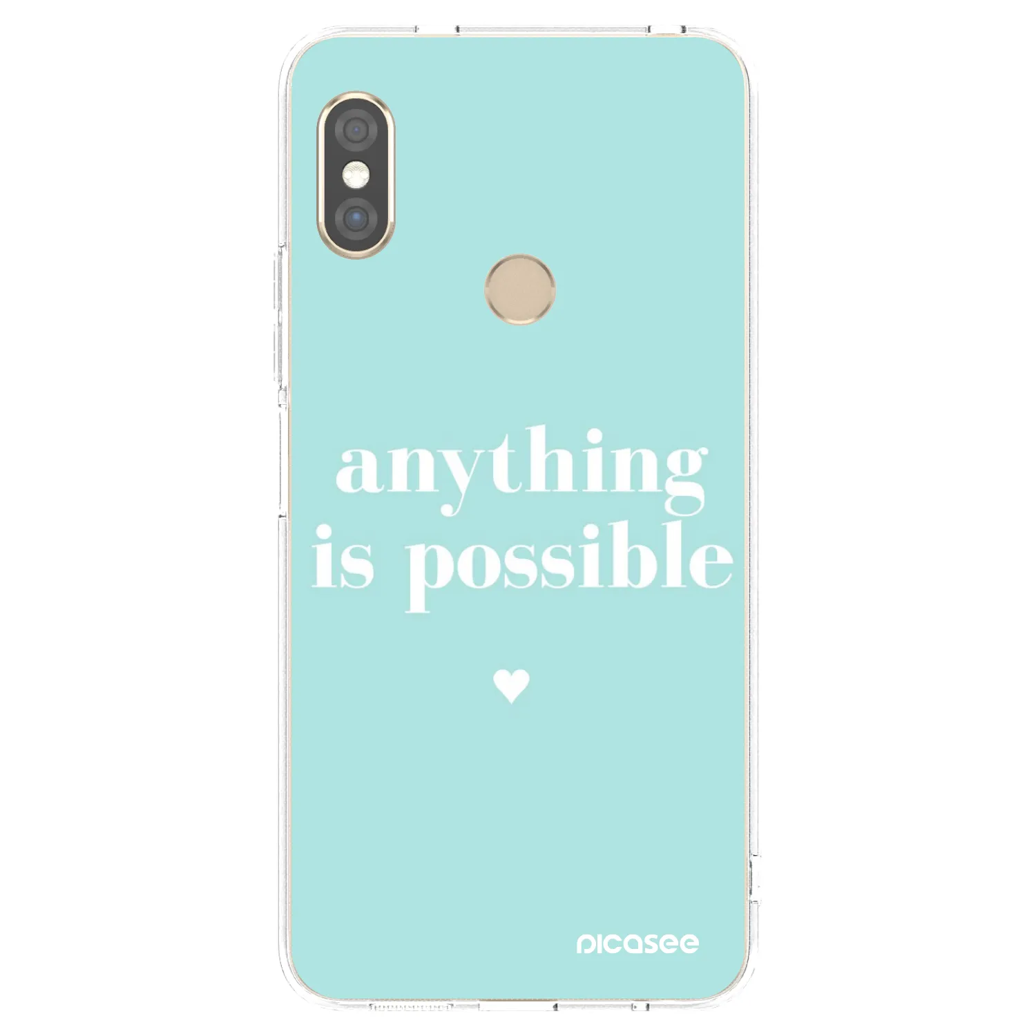 Picasee διαφανής θήκη σιλικόνης Xiaomi Redmi Note 5 Global - Anything is possible