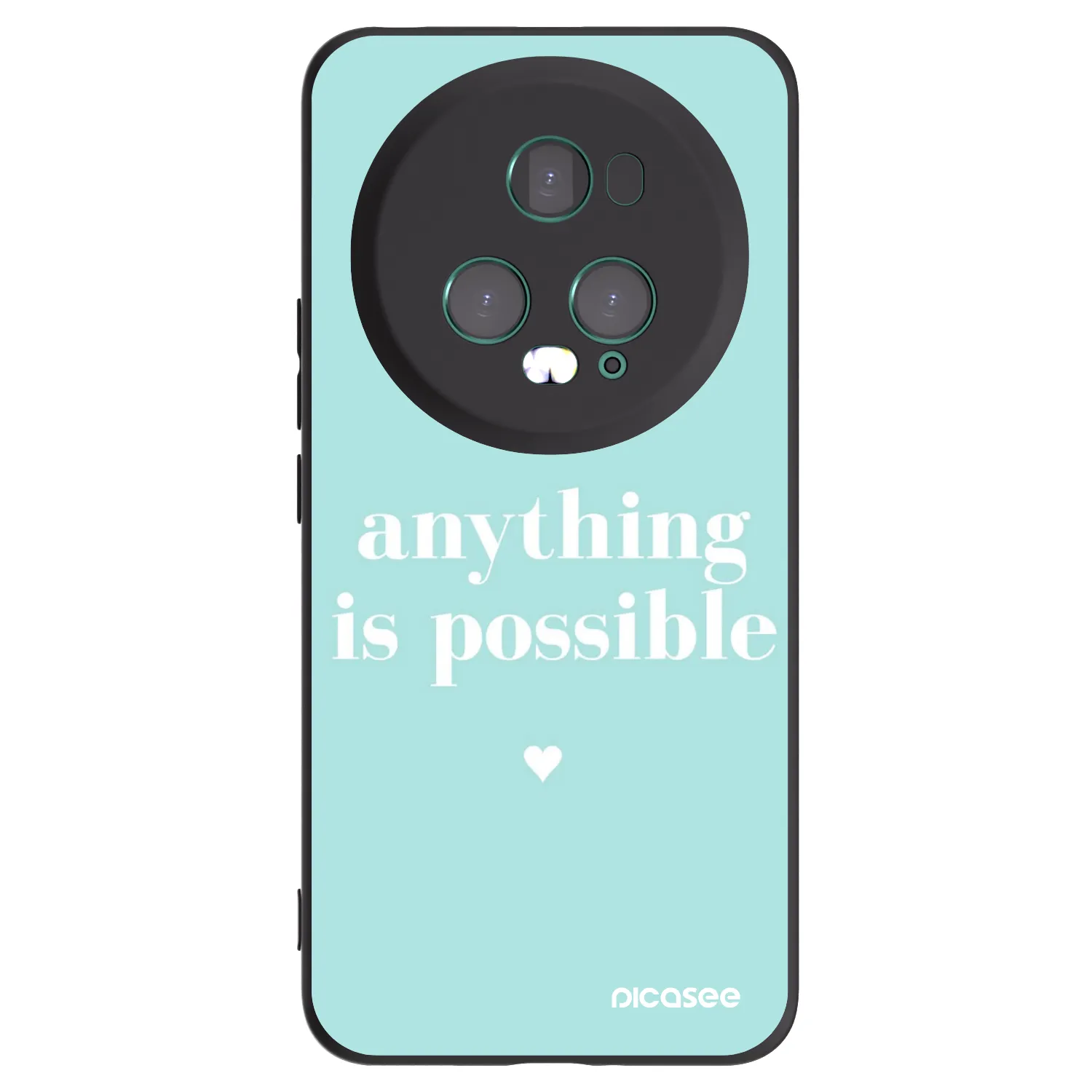 Picasee Μαύρη θήκη σιλικόνης για Honor Magic5 Pro - Anything is possible