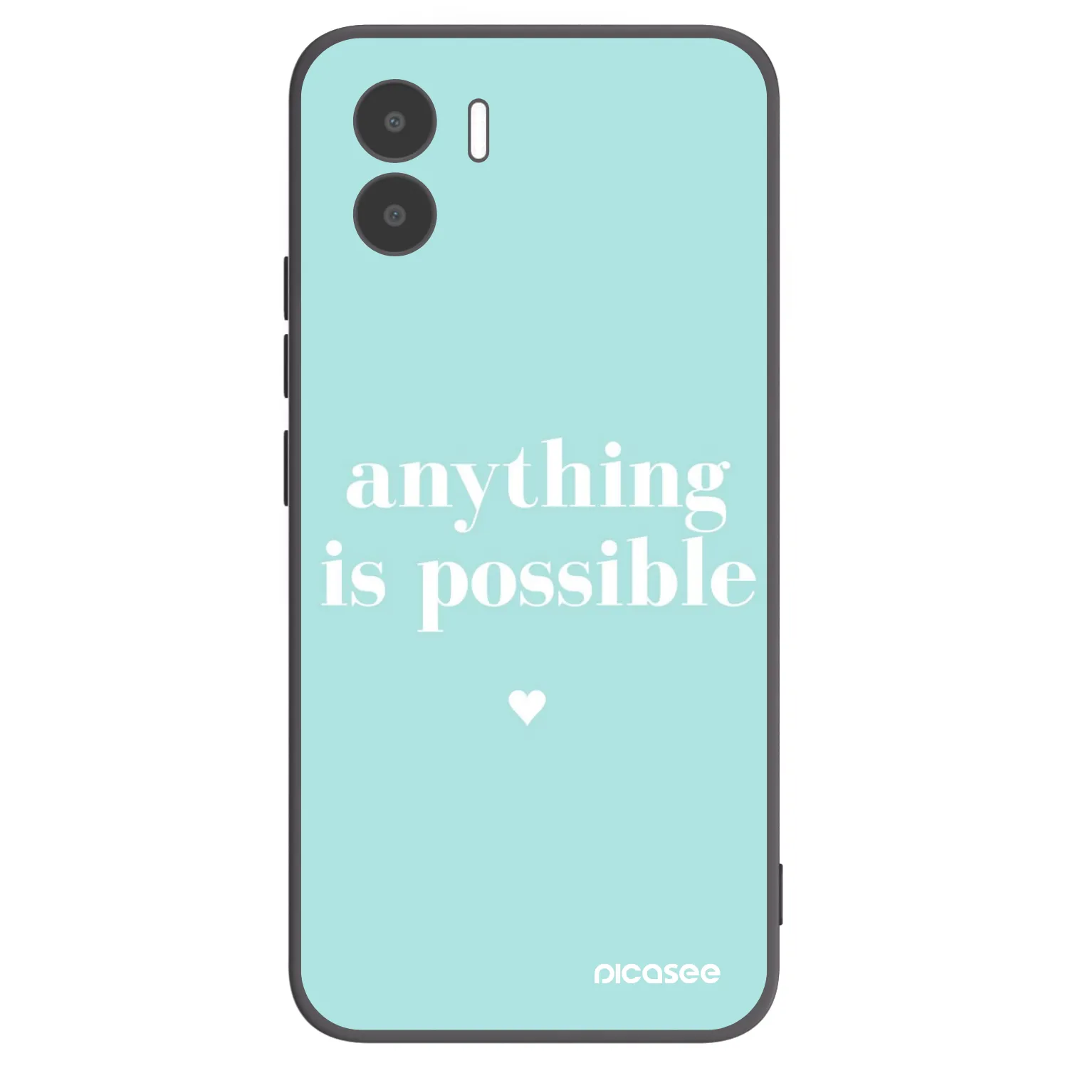 Picasee Μαύρη θήκη σιλικόνης για Xiaomi Redmi A2 - Anything is possible