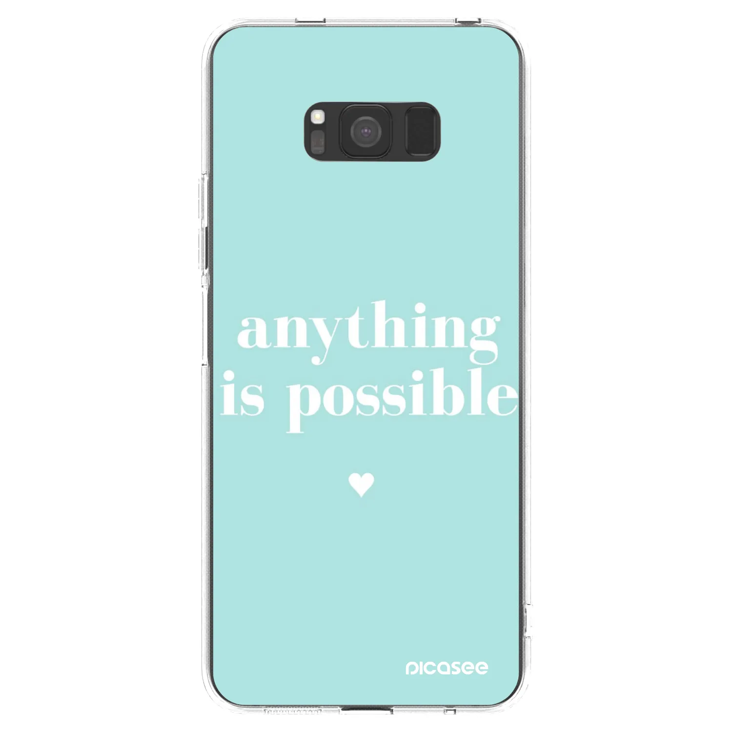 Picasee διαφανής θήκη σιλικόνης Samsung Galaxy S8 G950F - Anything is possible